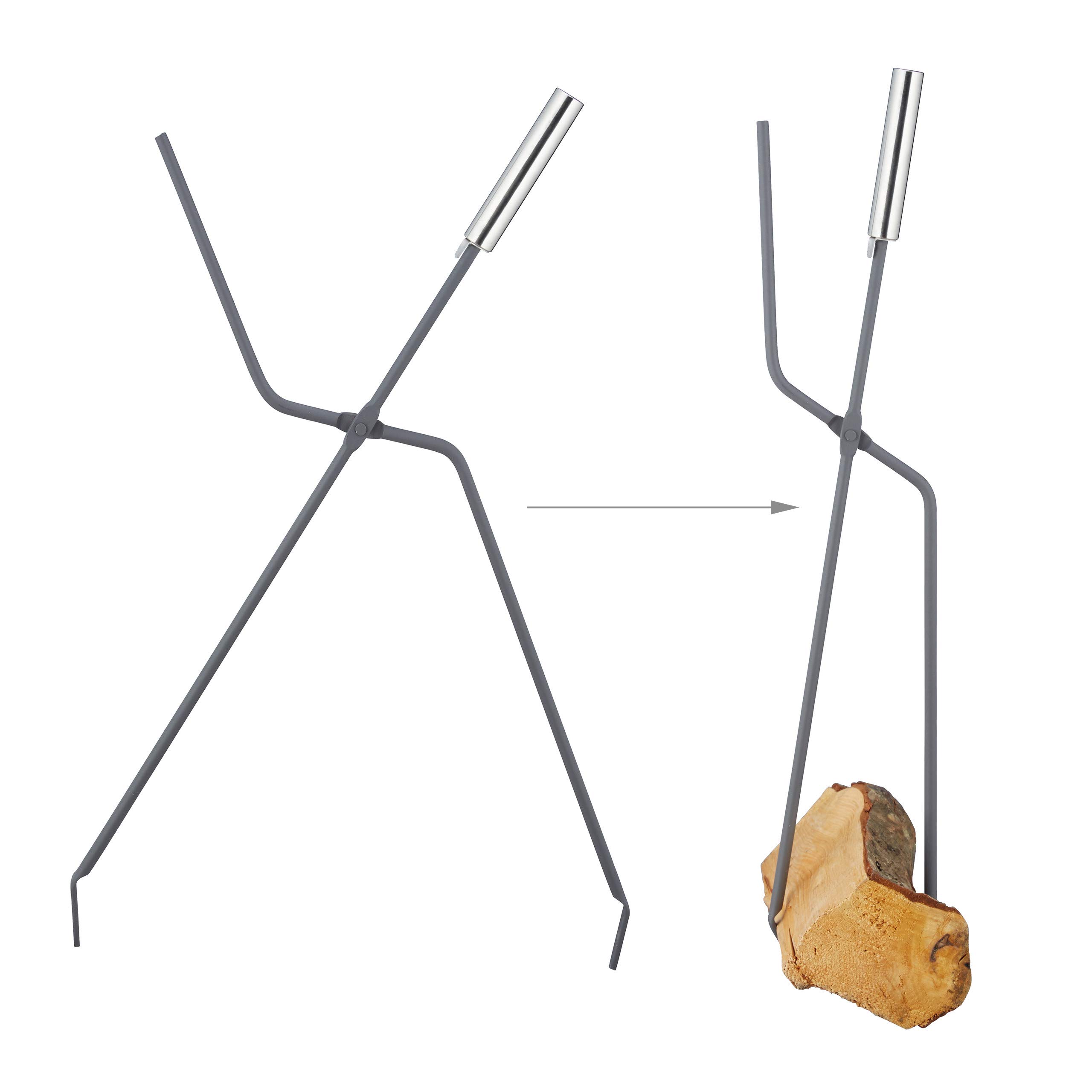 relaxdays-kaminbesteck-modern-5-teilig-stahl-grau image 6