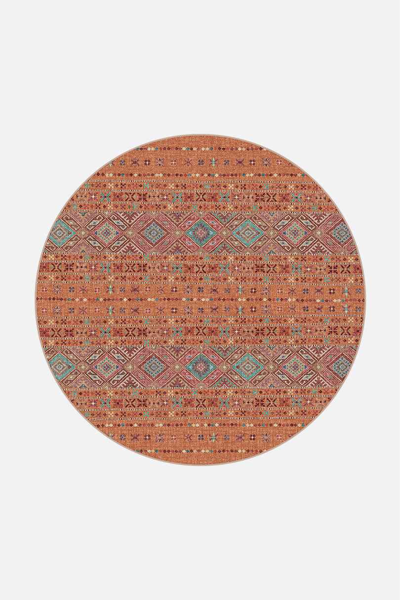 teppana-noura-zimt-teppich-waschbarer-boho-teppich-bunt image 8