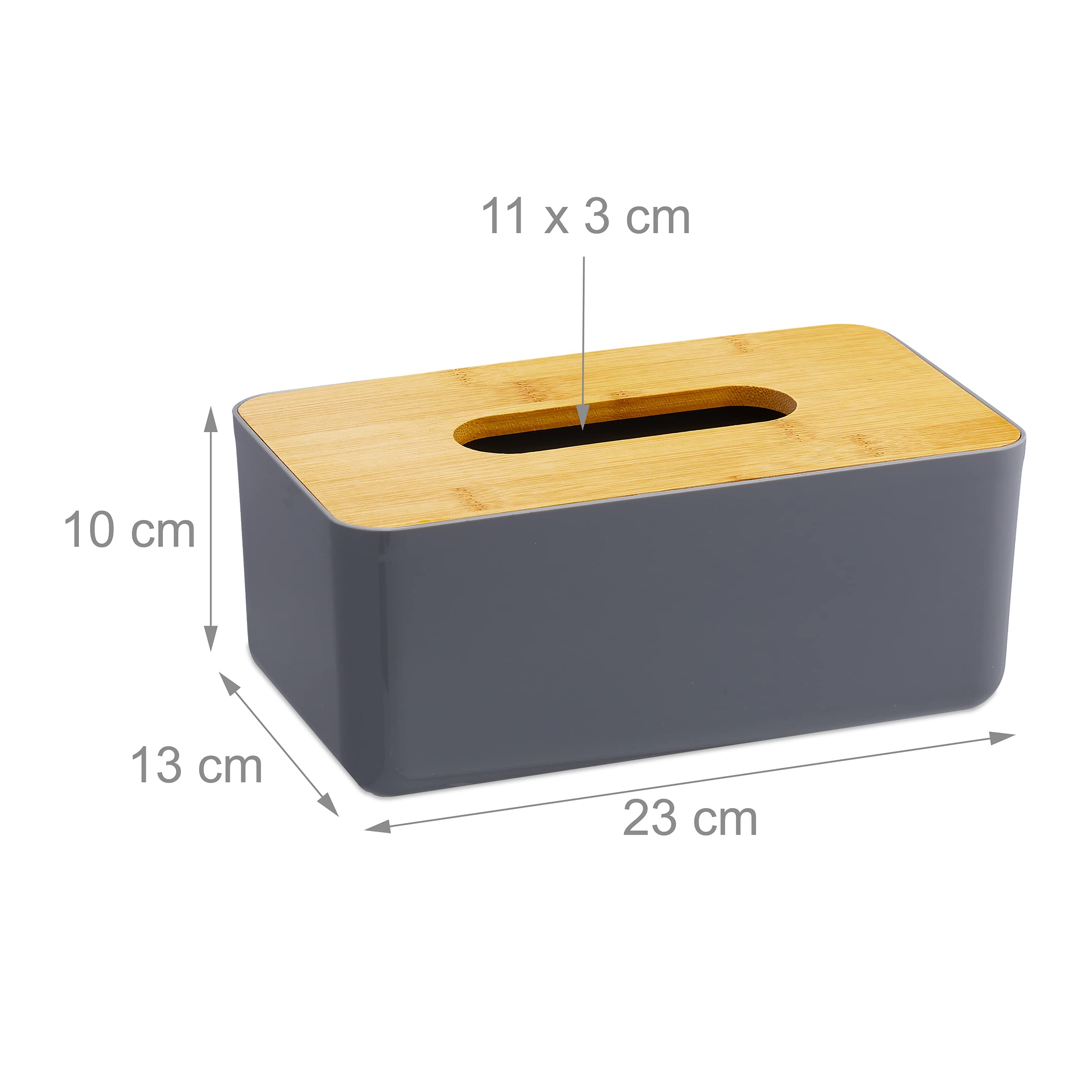 relaxdays-taschentuchbox-nachf-llbar-bambus-deckel-grau-10x23x13-cm image 4