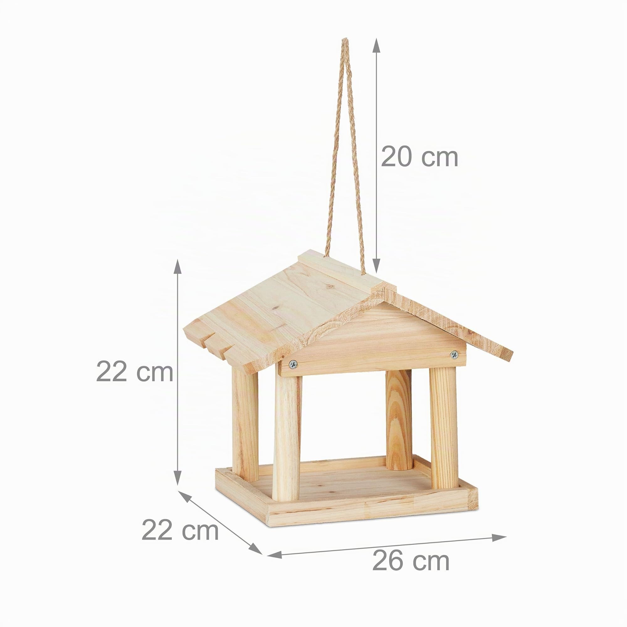 relaxdays-vogelhaus-zum-aufh-ngen-holz-natur-22-x-26-x-22-cm image 5