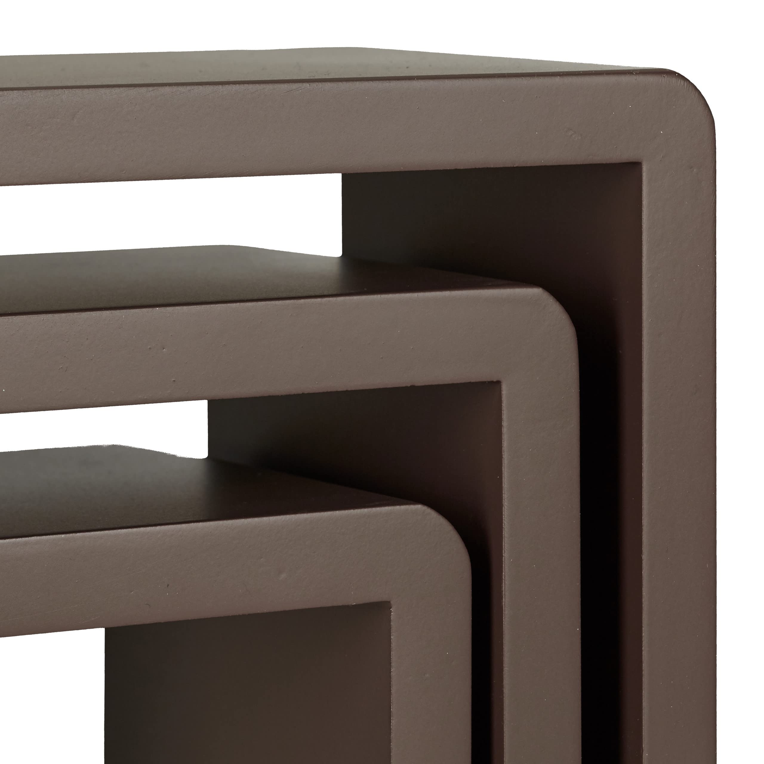 relaxdays-wandregal-cube-3er-set-mdf-braun image 6