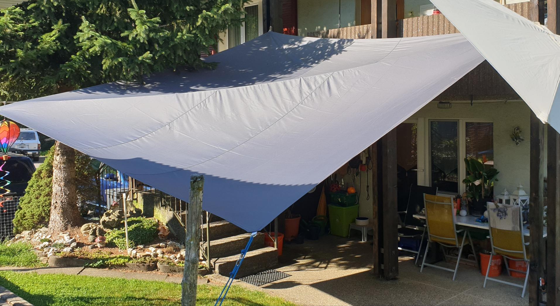 Endlich Schatten auf der Terrasse