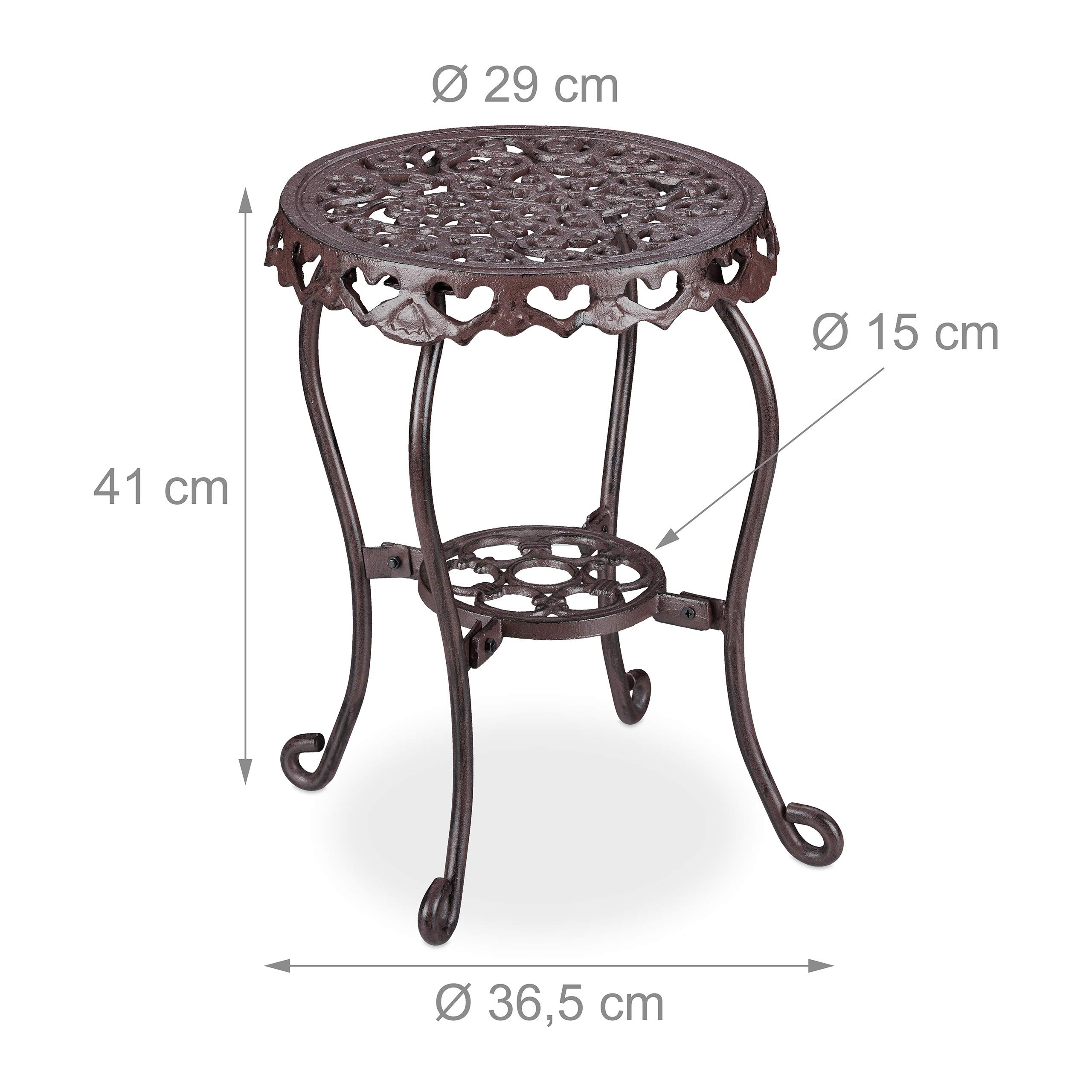 relaxdays-blumenhocker-gusseisen-rund-antik-braun-41-x-36-5-cm image 4