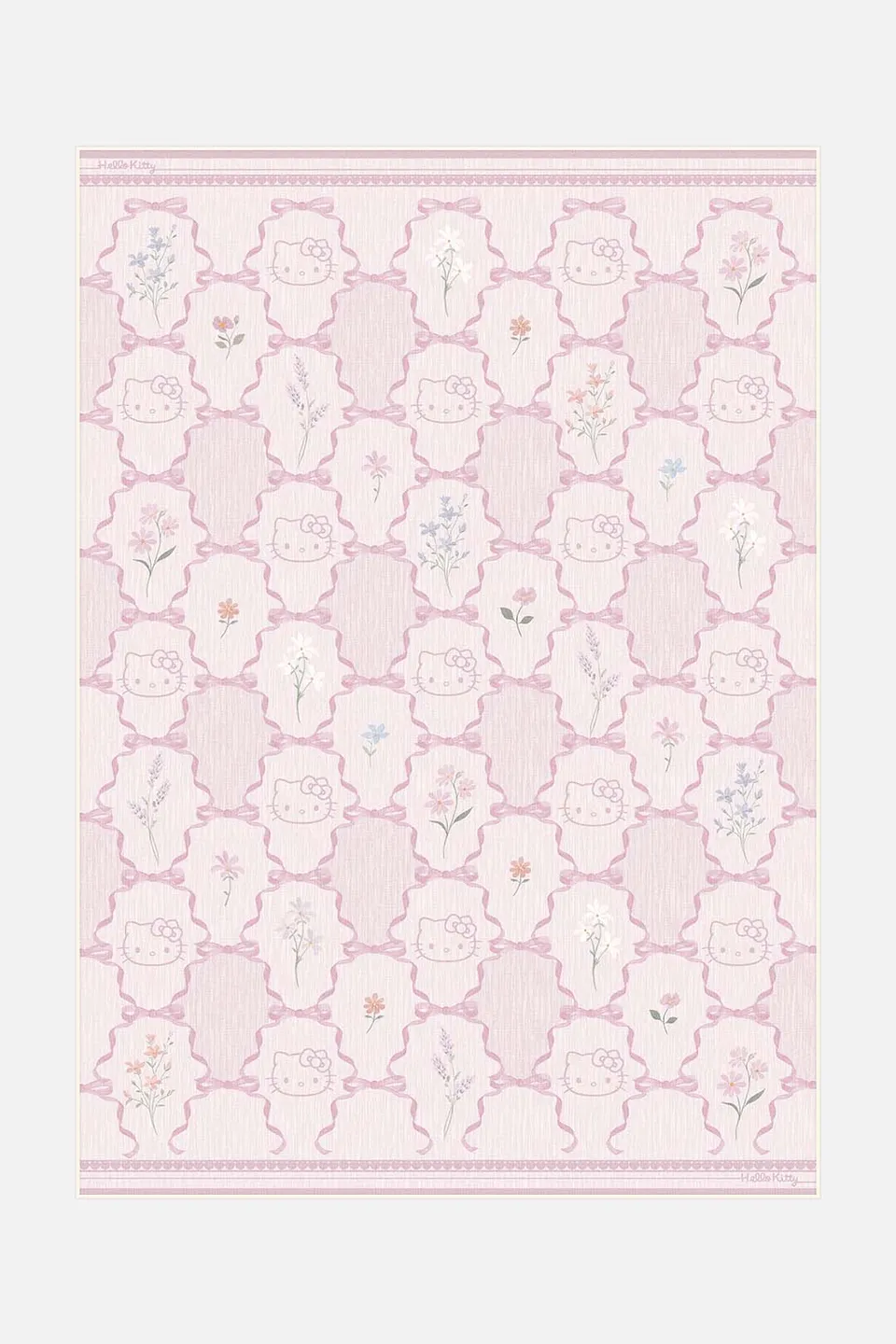 teppana-hello-kitty-schleife-sakura-waschbarer-teppich image 1