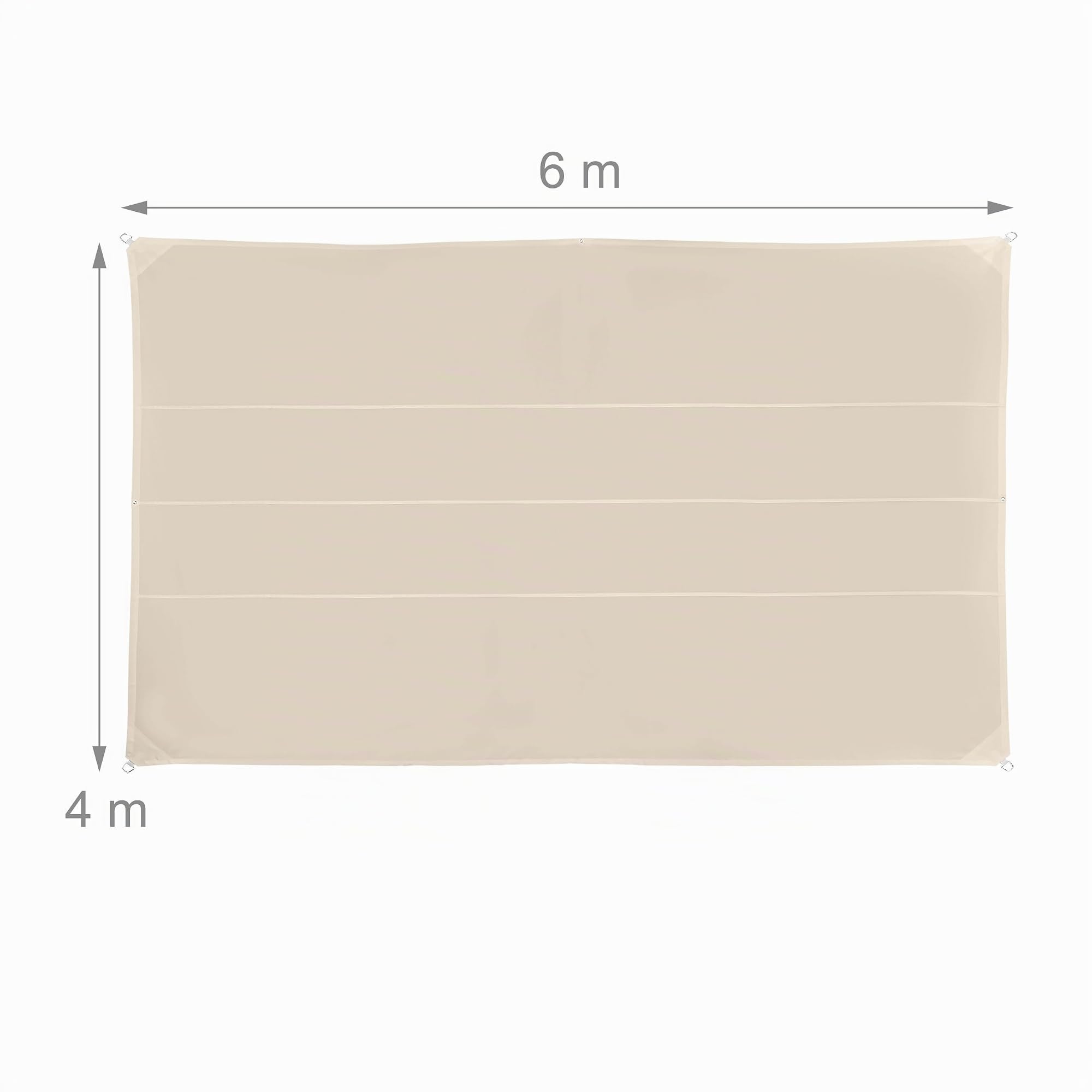 relaxdays-sonnensegel-rechteckig-4-x-6-m-wasserabweisend-beige image 4