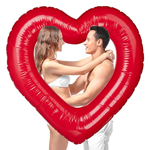 relaxdays-herz-schwimmring-aufblasbar-rot-100-x-100-cm-badering-in-herzform image 8