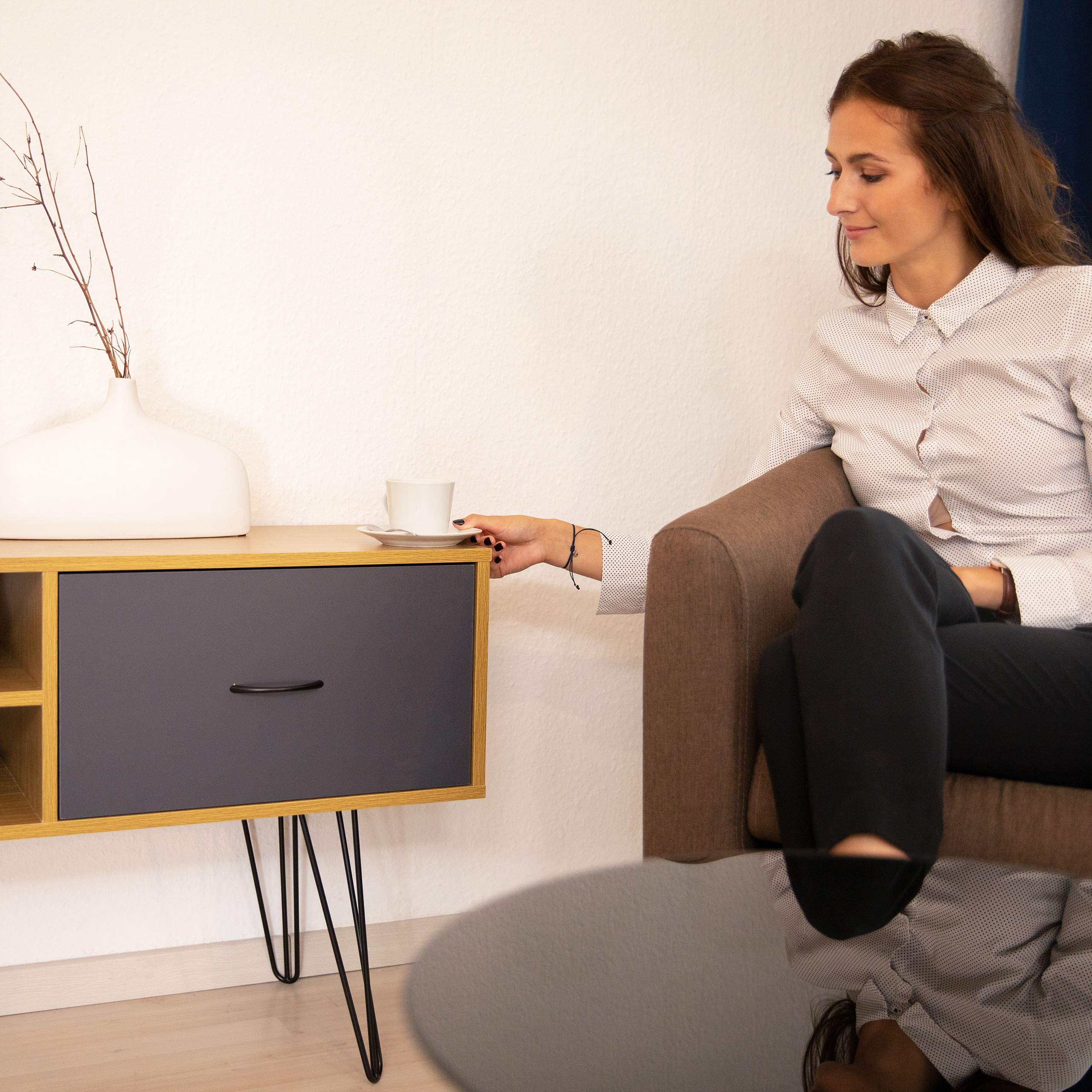 relaxdays-sideboard-retro-62-x-100-x-38-cm-mit-schublade-mehrfarbig image 4