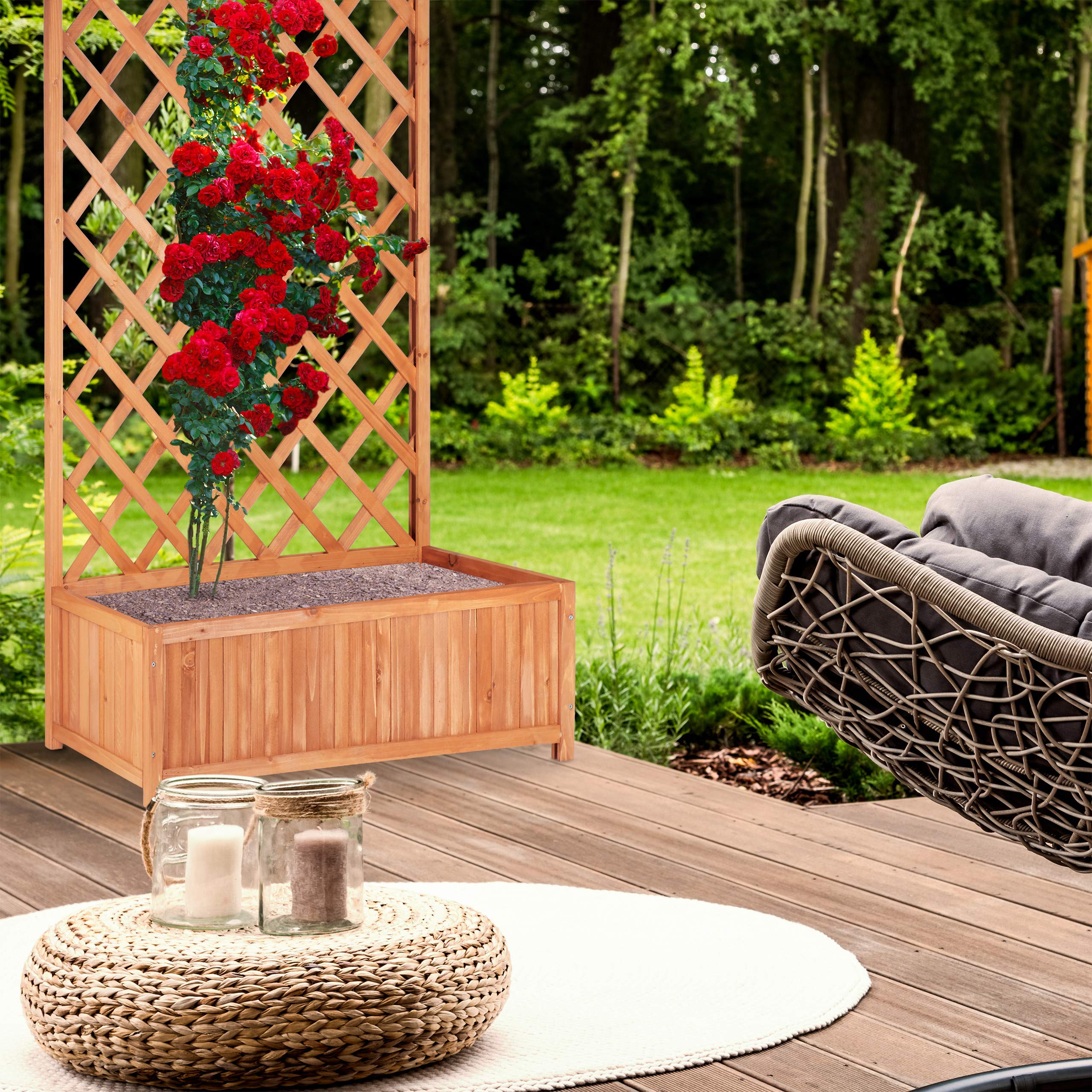 relaxdays-pflanzk-bel-xxl-mit-rankgitter-152x90x35-cm-tannenholz-natur image 2