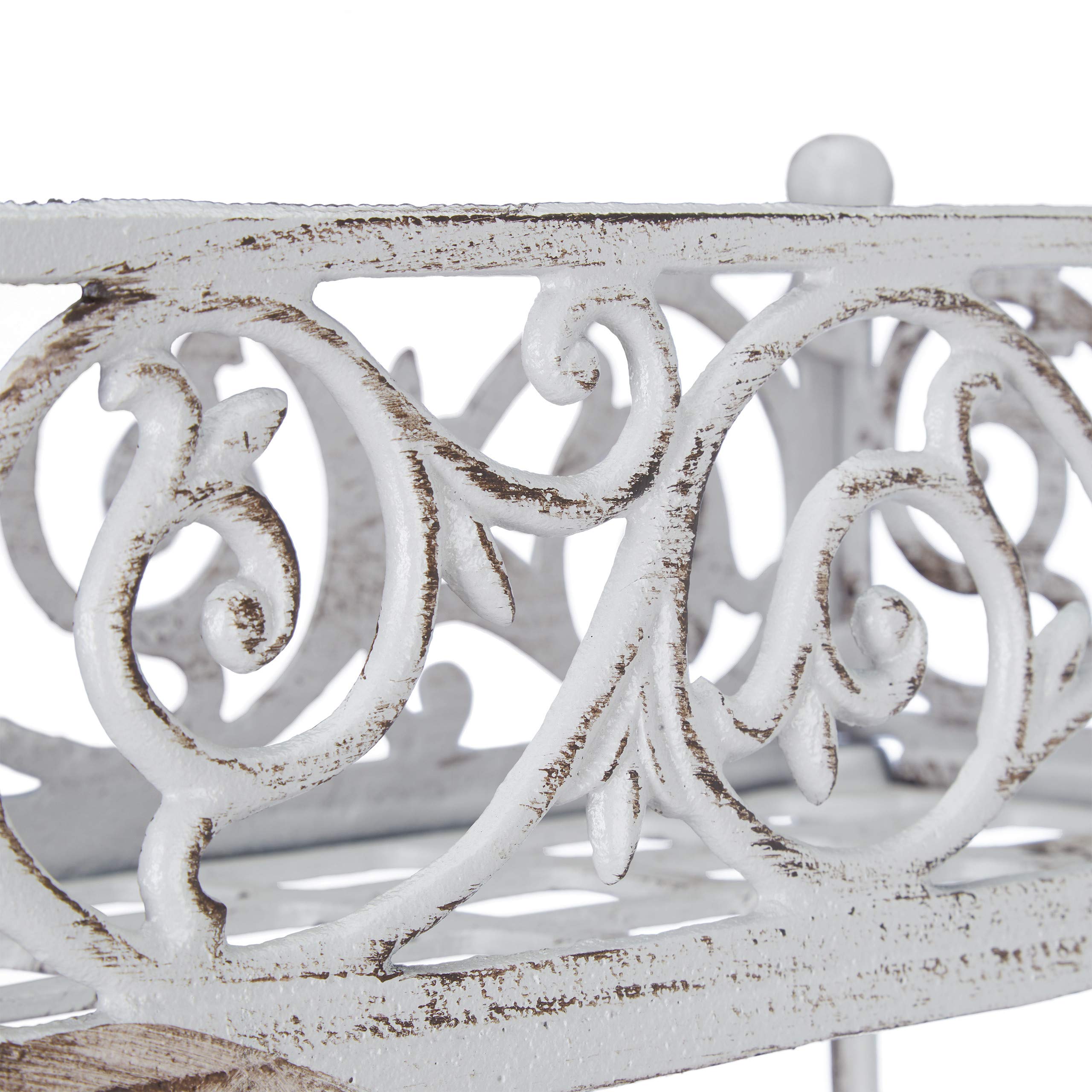relaxdays-blumenregal-gusseisen-2-ablagen-shabby-72x53x22-cm-wei image 6