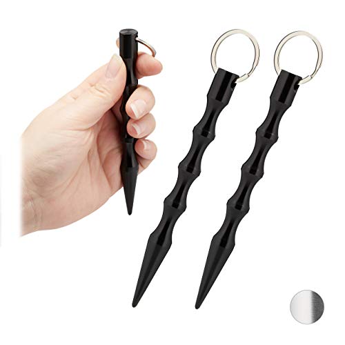 relaxdays-kubotan-2er-set-14-cm-wellengriff-schwarz image 8