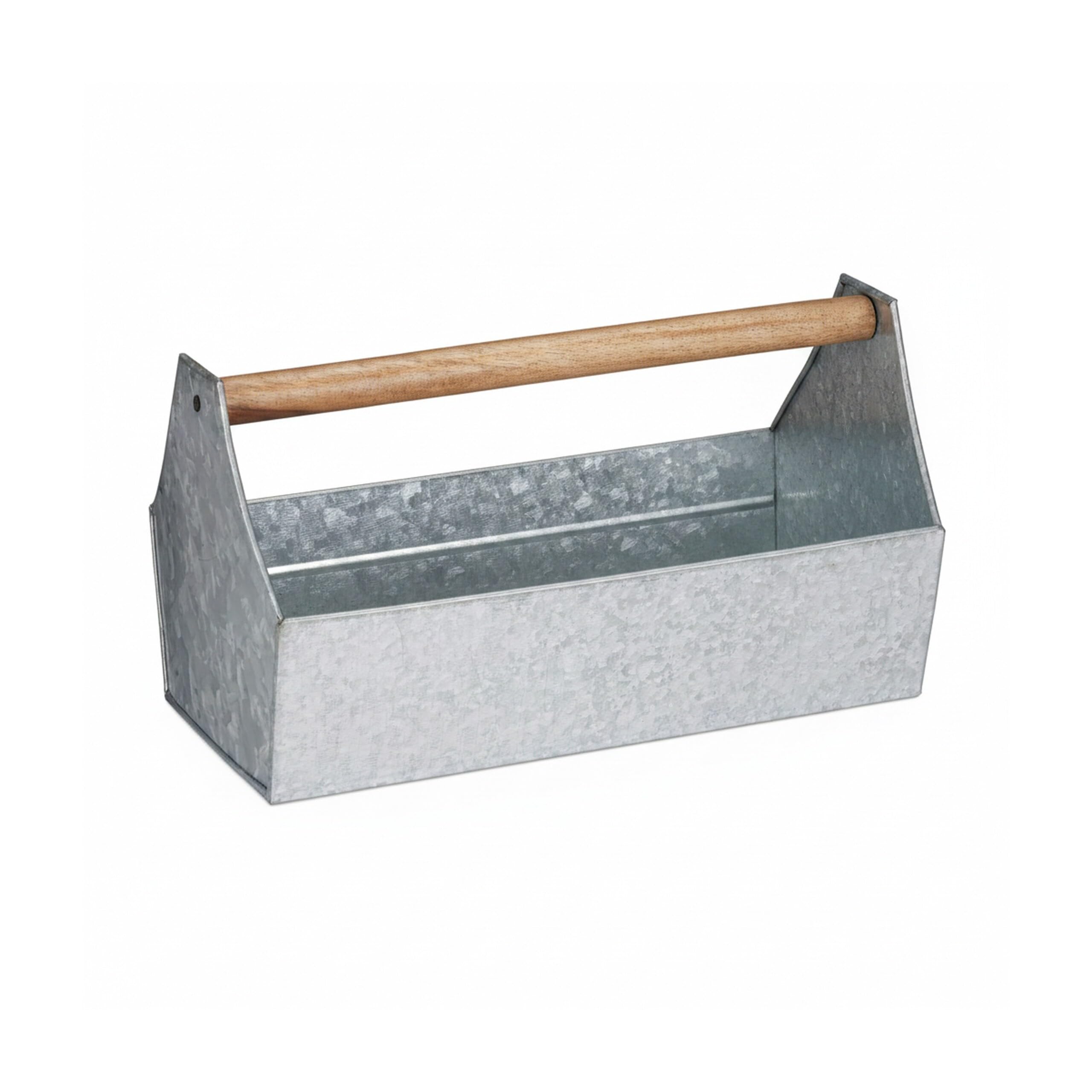 relaxdays-blumenkasten-eisen-silber-mit-holzgriff-20-x-36-x-20-cm image 8