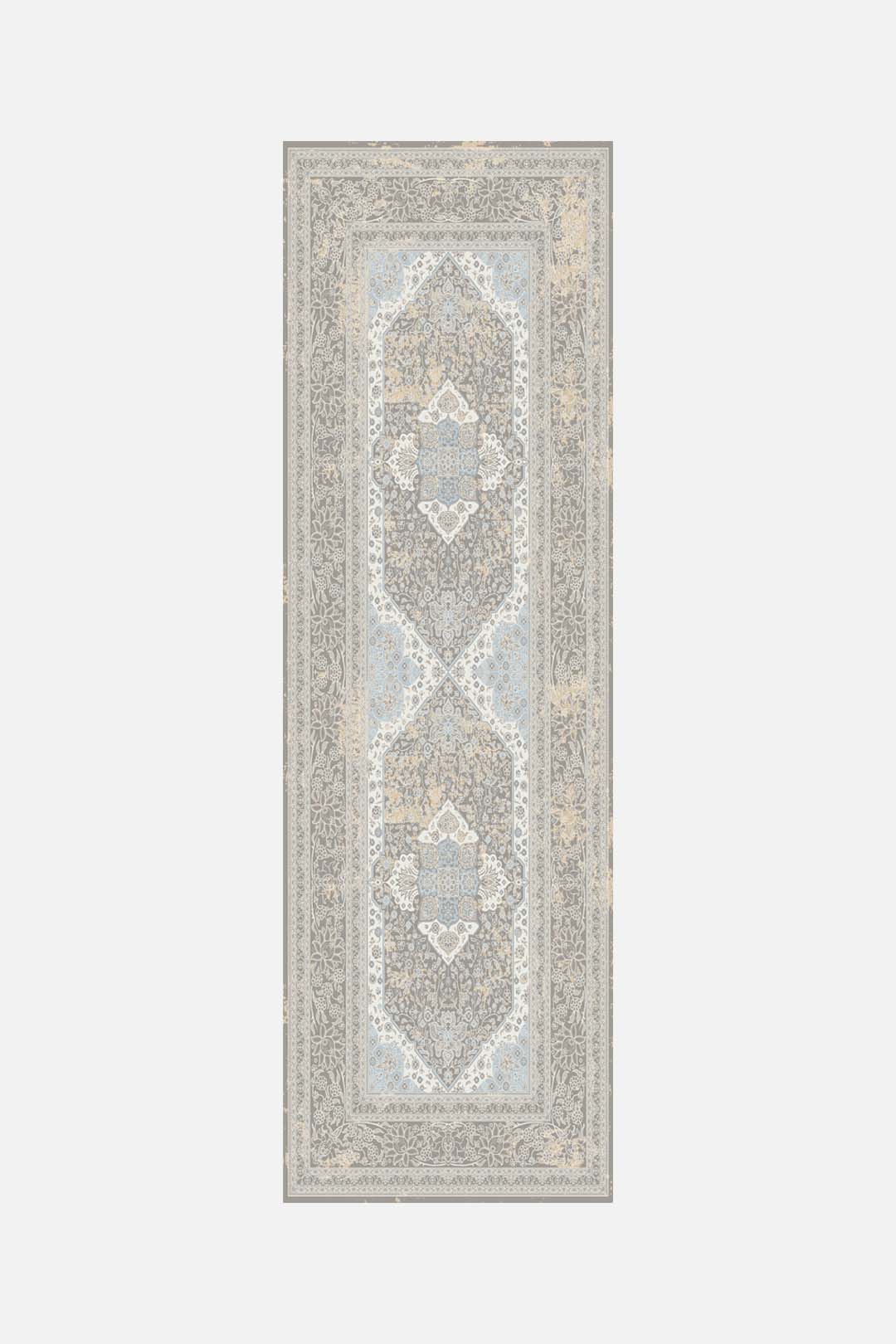 teppana-mahan-stein-teppich-waschbarer-perser-teppich-grau-silber image 5