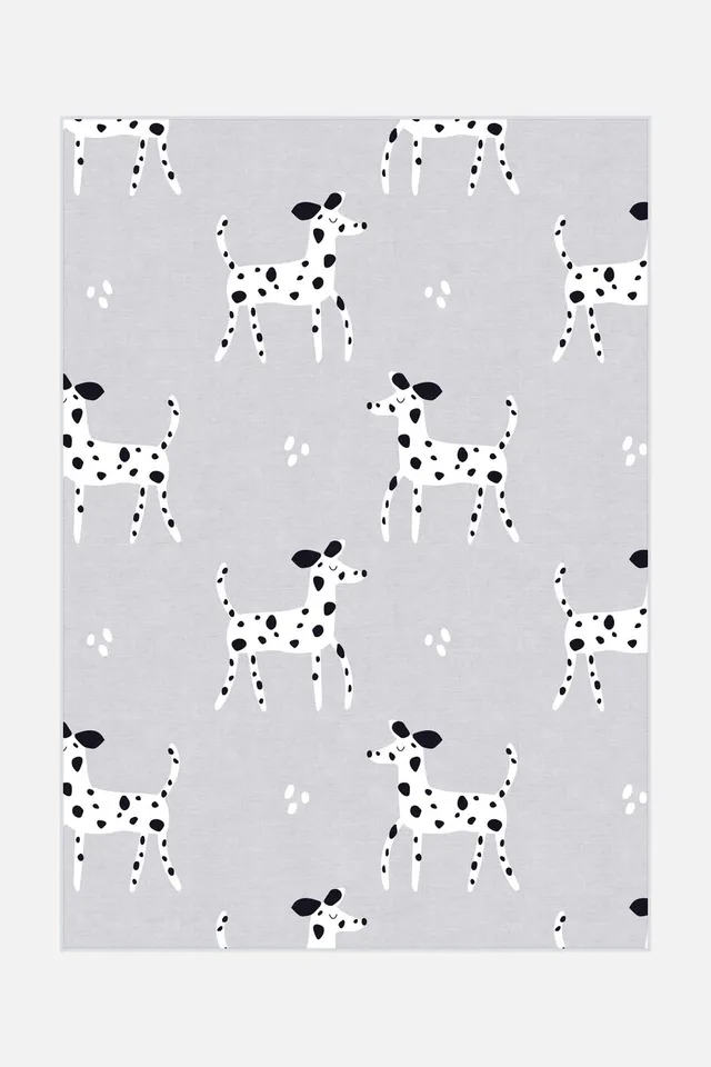 teppana-dalmatiner-grau-teppich-waschbar-kinder image 1