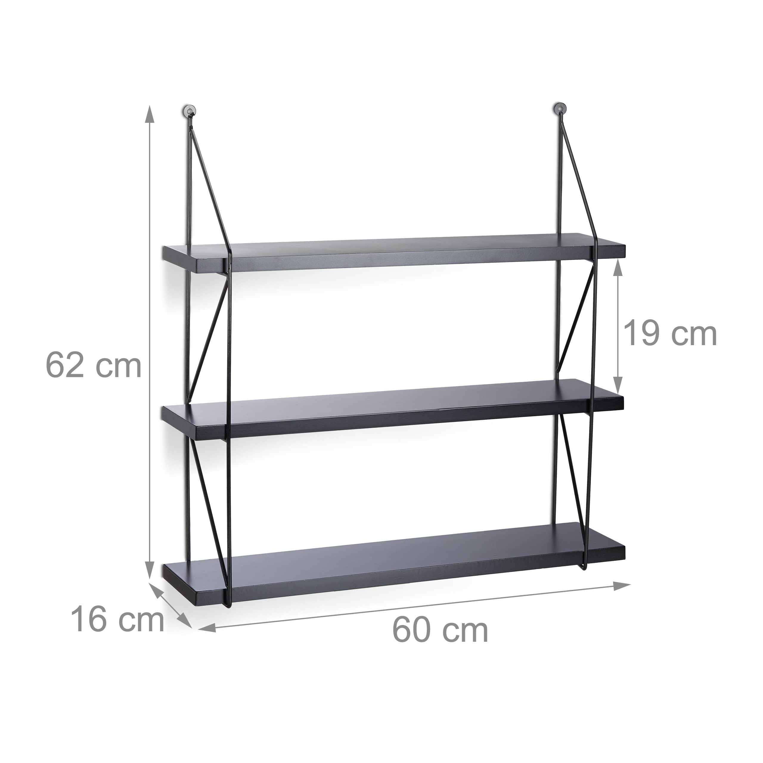 relaxdays-h-ngeregal-wand-3-ebenen-wandboard-62x60x16-cm-in-schwarz image 3