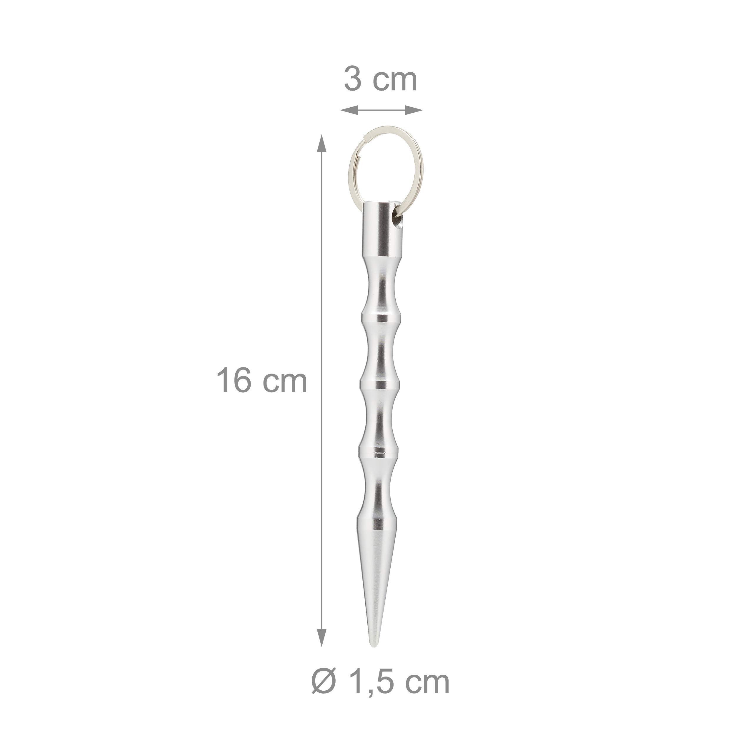 relaxdays-kubotan-2er-set-silber-14-cm-schl-sselanh-nger-mit-wellengriff image 4