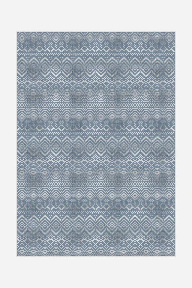 teppana-skandiliebe-frost-teppich-waschbarer-teppich-grau-silber-geometrisch image 1