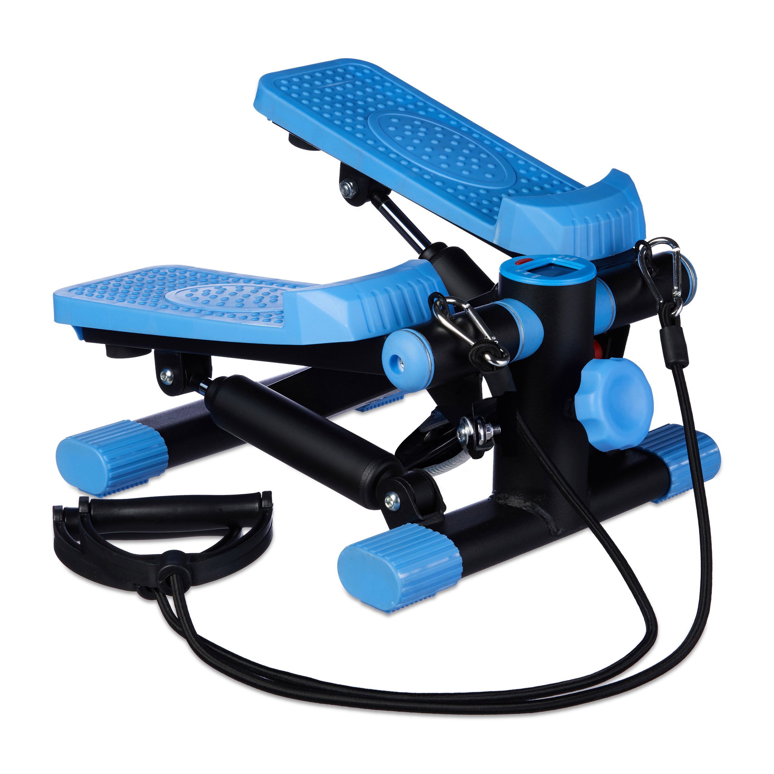 relaxdays-stepper-mit-expander-mini-stepper-schwarz-blau-170-x-31-x-33-cm image 1