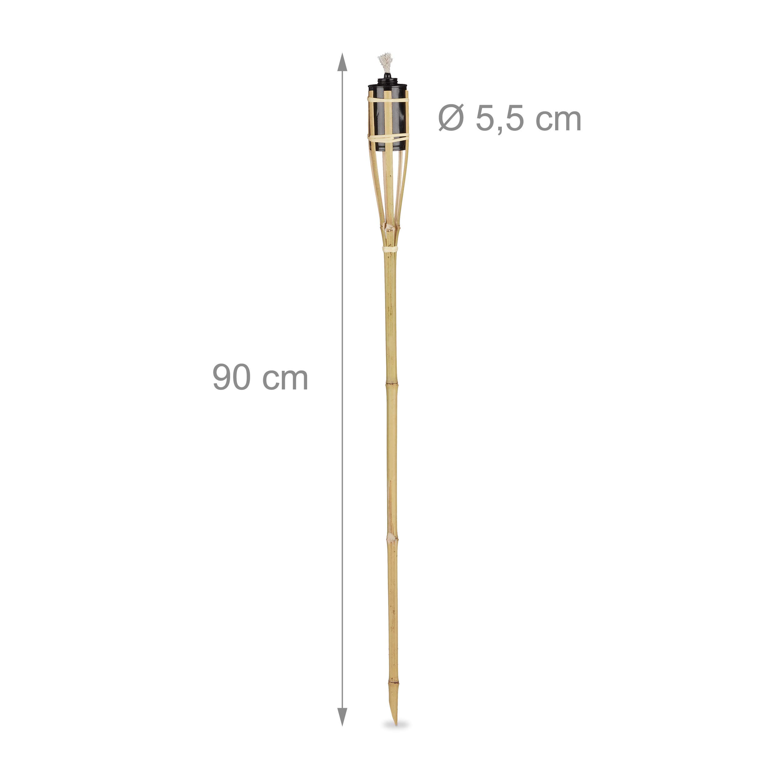 relaxdays-gartenfackeln-bambus-10er-set-lfackeln-90-cm-mit-docht-213-ml-natur-un image 4
