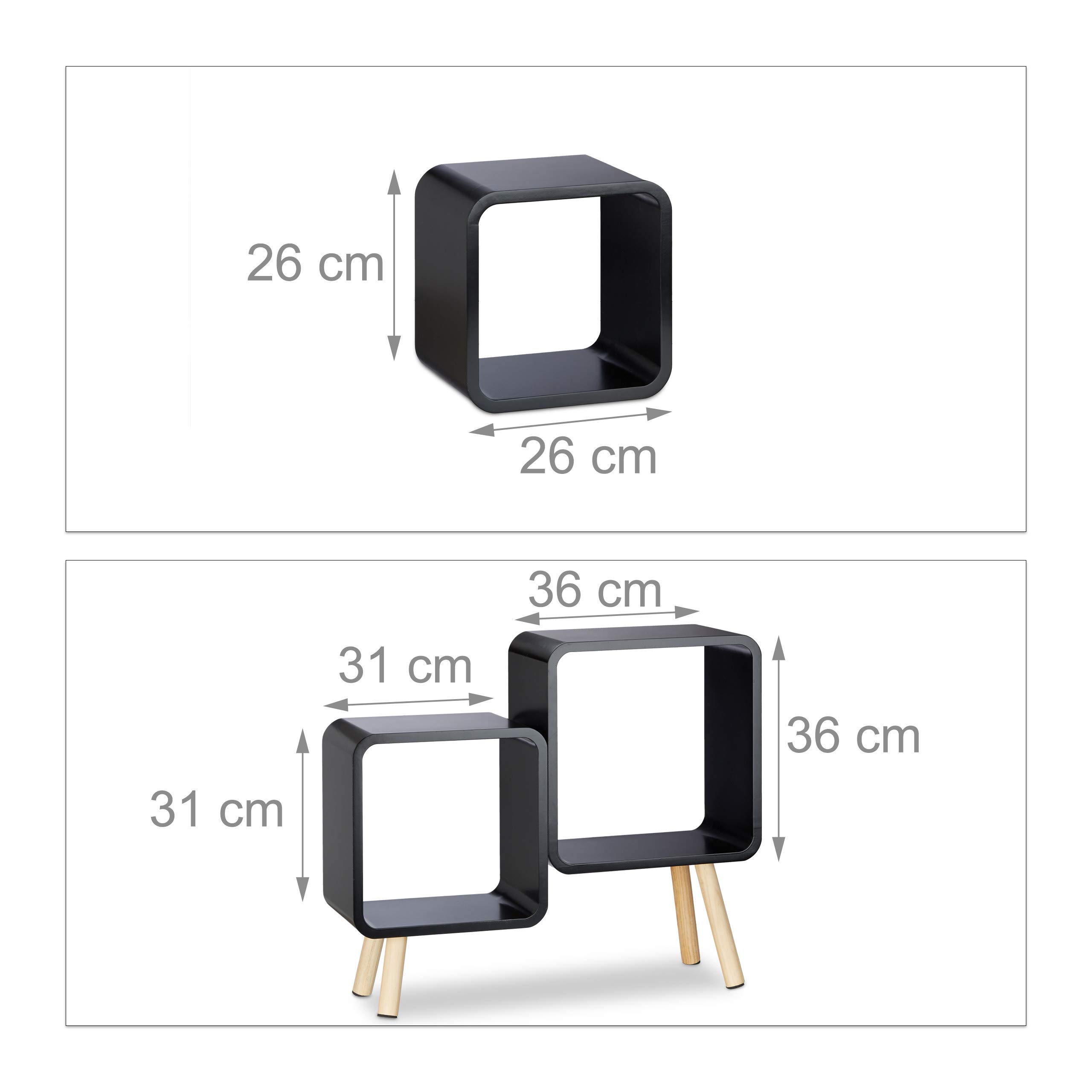 relaxdays-regalsystem-cube-retro-mit-4-beinen-schwarz-70x67x20-cm image 5