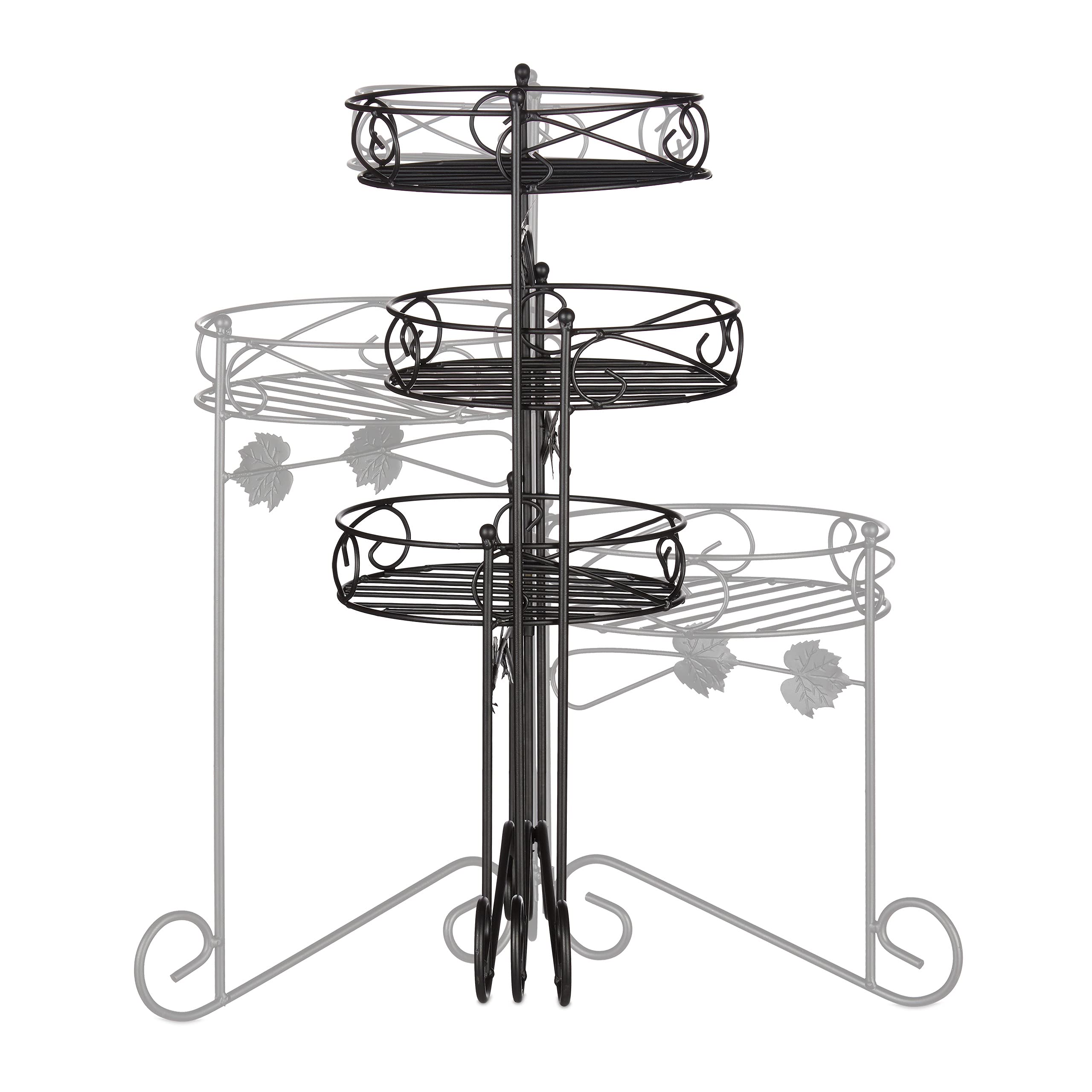 relaxdays-blumenst-nder-metall-3-ablagen-schwarz-50-cm image 6