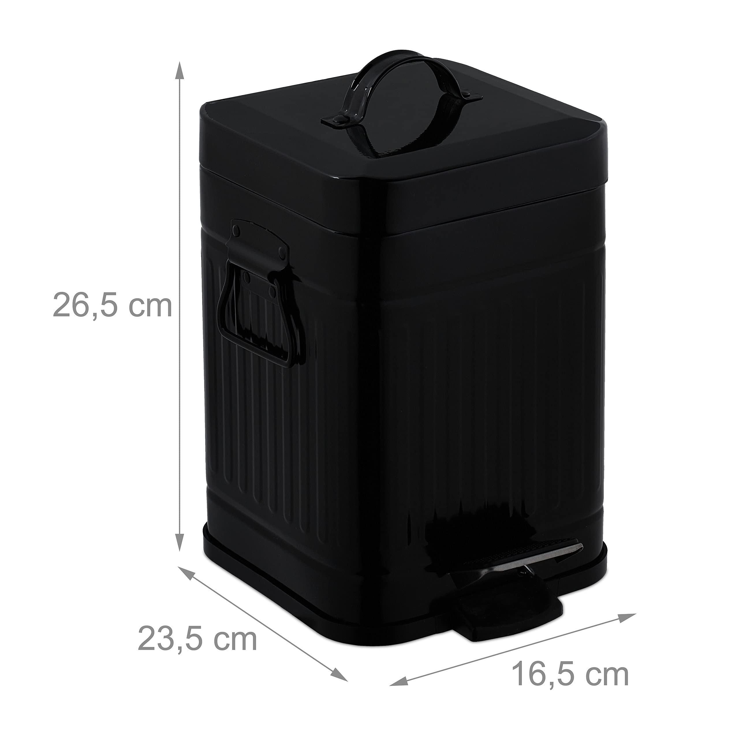 relaxdays-kosmetikeimer-3-liter-treteimer-eckig-schwarz-mit-soft-close image 4