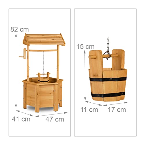 relaxdays-dekobrunnen-garten-holz-ziehbrunnen-82-x-47-x-41-cm-natur image 8