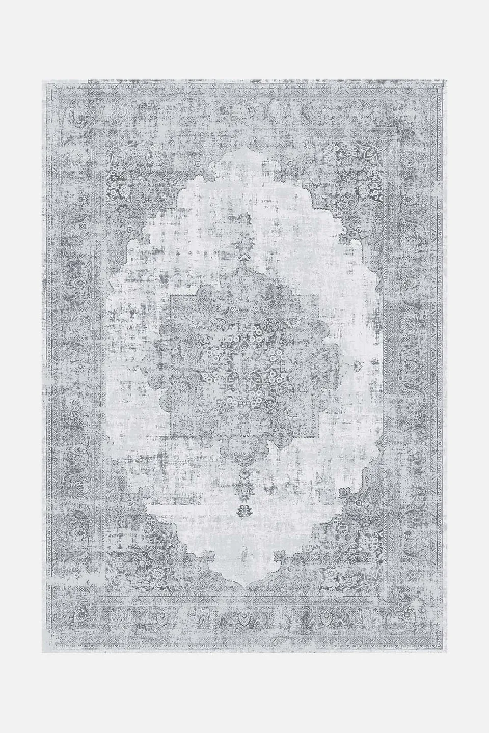teppana-helia-grau-teppich-waschbarer-indoor-teppich-modern-boho image 1