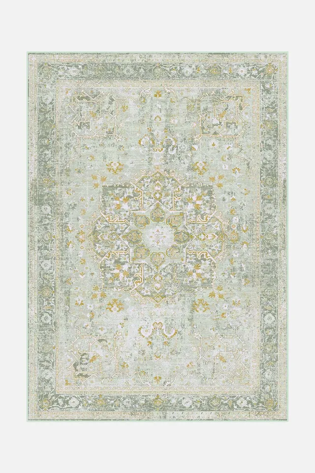 teppana-marie-mela-teppich-waschbar-blau-gr-n-boho image 1