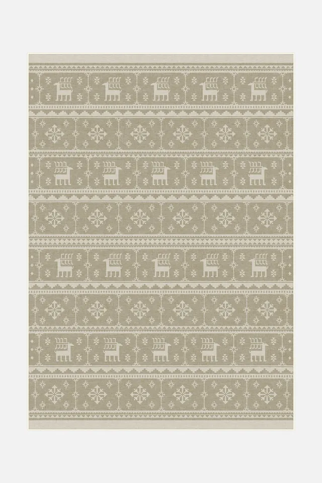 teppana-rentiere-keks-indoor-teppich-beige-waschbar image 1