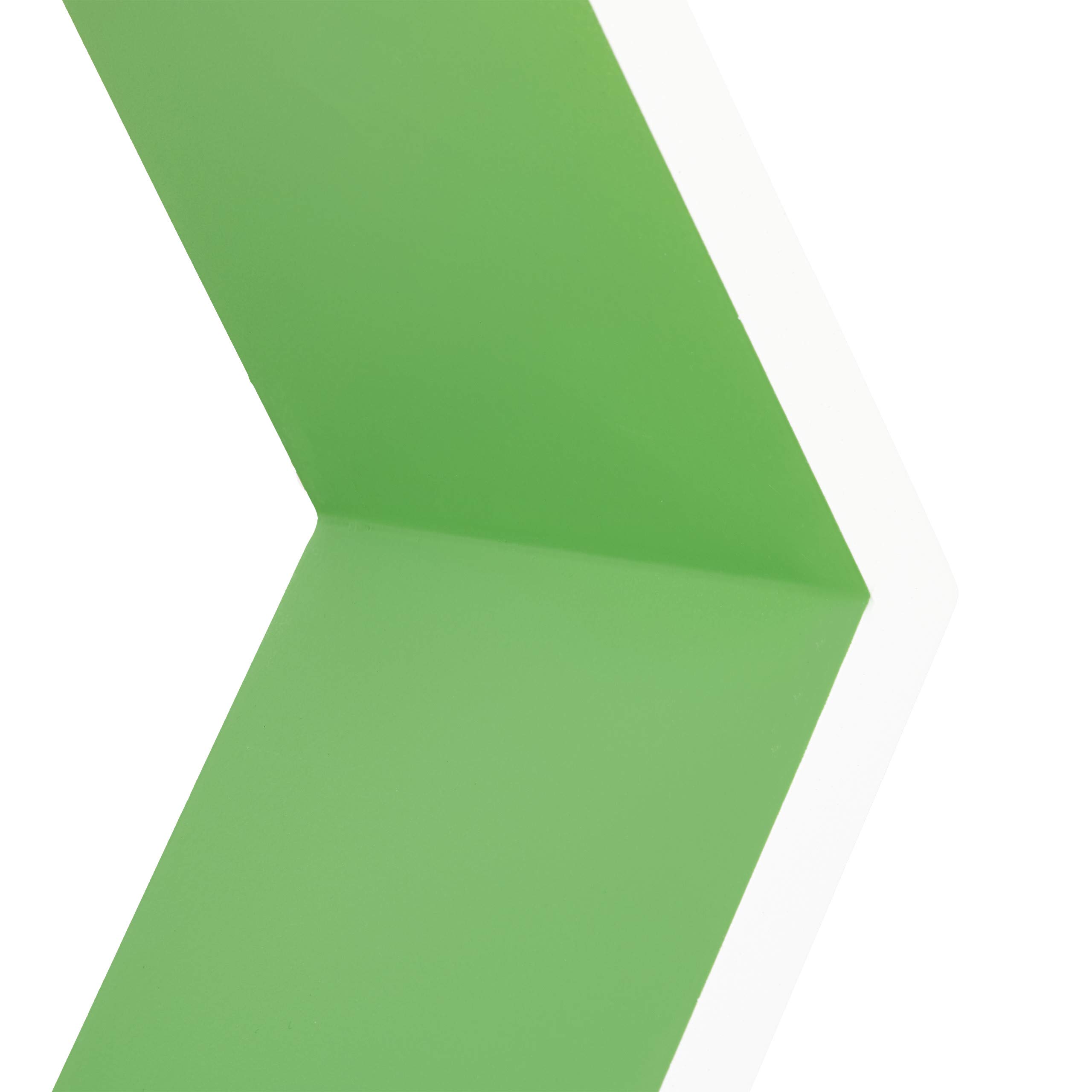 relaxdays-wandregale-sechseckig-3er-set-waben-wei-gr-n-mdf image 5