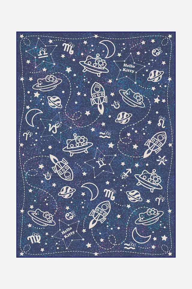 teppana-hello-kitty-sternbild-galaxie-teppich-waschbar image 1
