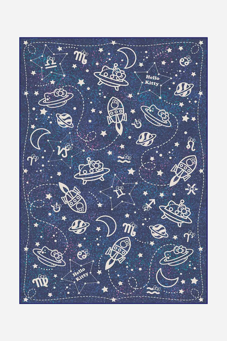 teppana-hello-kitty-sternbild-galaxie-teppich-waschbar image 1