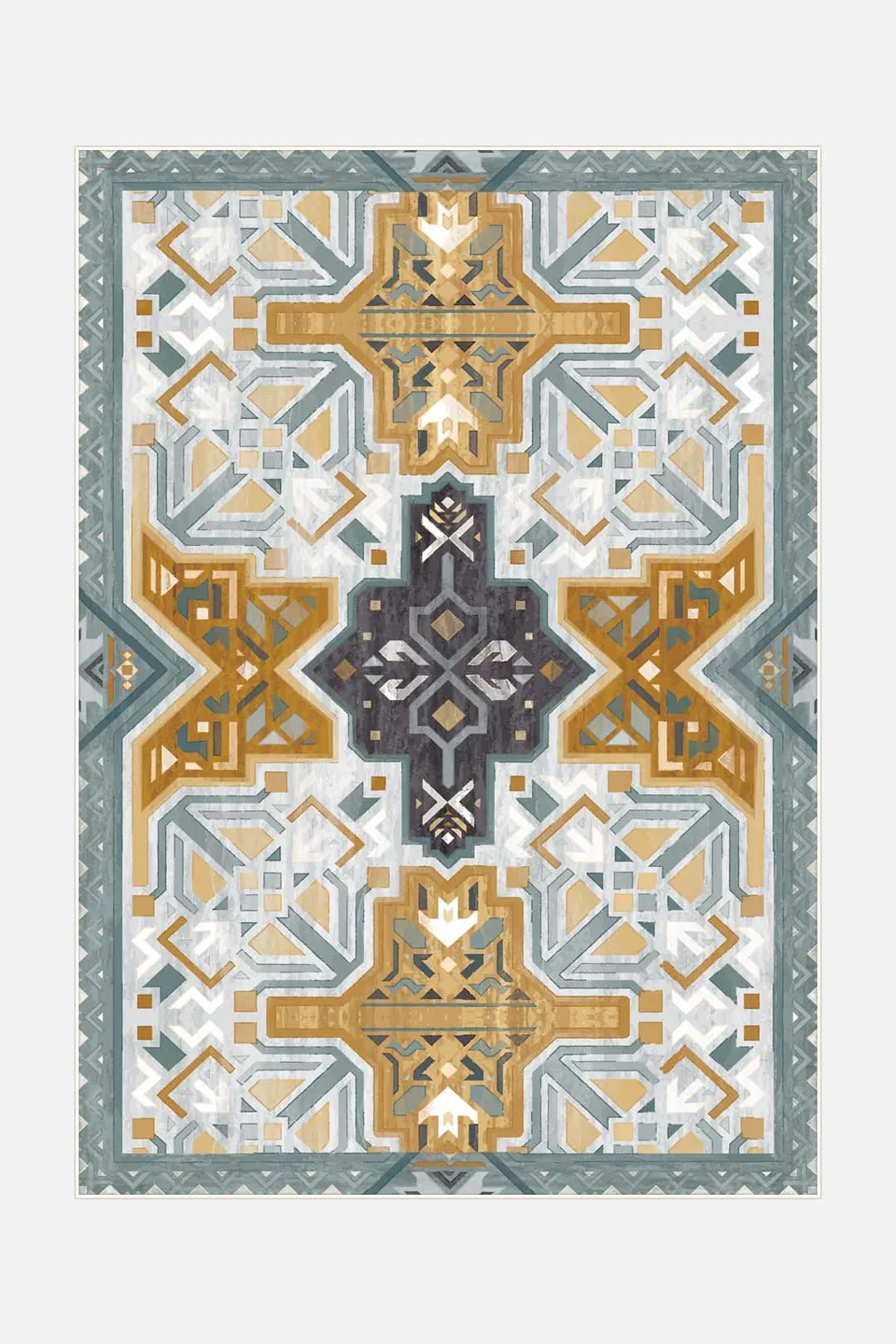 teppana-outdoor-mira-dijon-teppich-waschbar-geometrisch-marokkanisch image 1