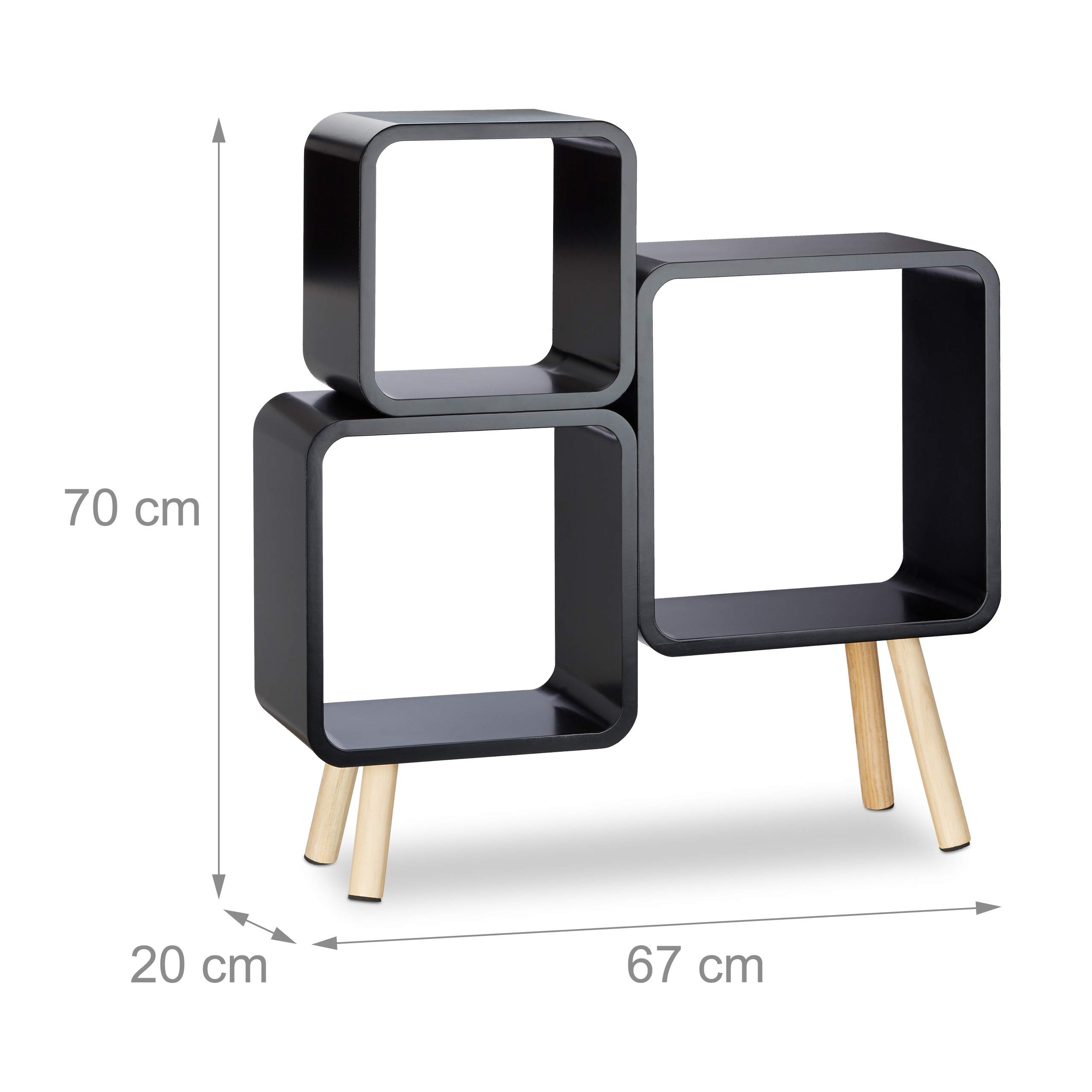 relaxdays-regalsystem-cube-retro-mit-4-beinen-schwarz-70x67x20-cm image 3
