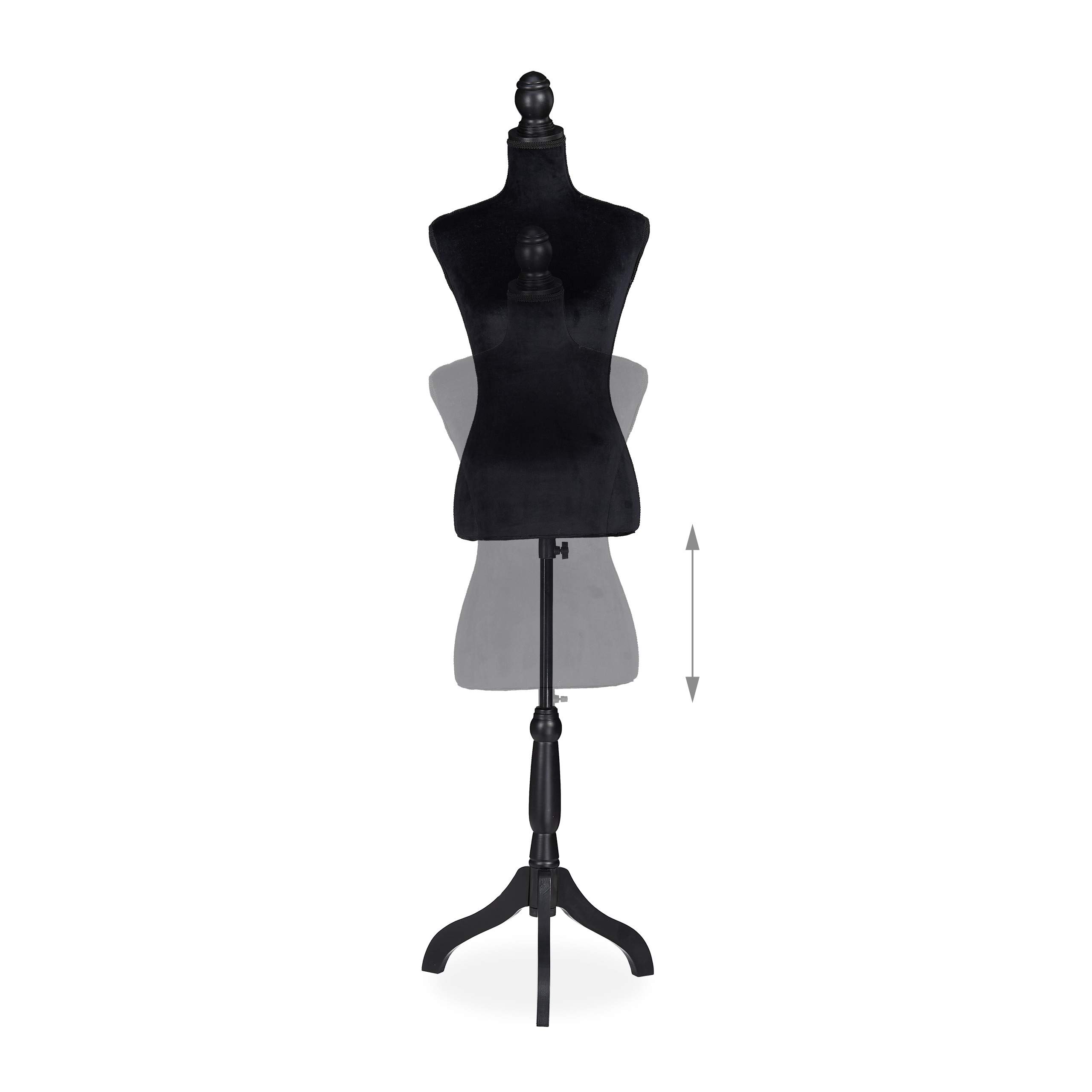 relaxdays-schneiderpuppe-weiblich-gr-36-38-schwarz-h-henverstellbar-bis-165-cm image 6