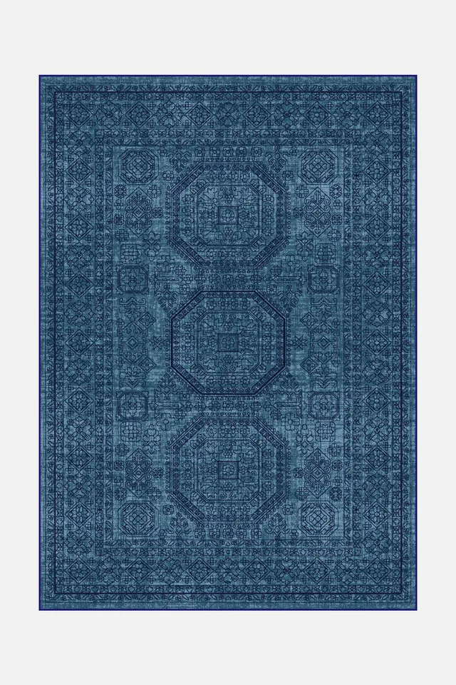 teppana-livia-nacht-teppich-blau-waschbarer-modern-teppich image 1