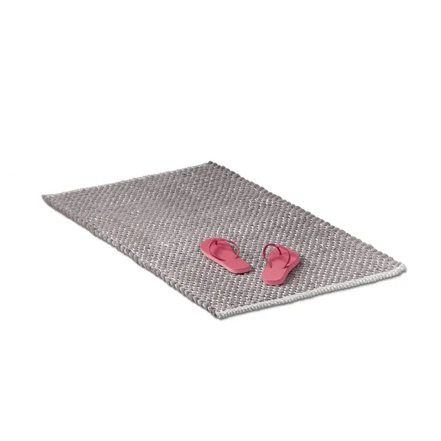 relaxdays-badteppich-70x120-cm-grau-rutschfester-badematte-badl-ufer-flauschig image 1