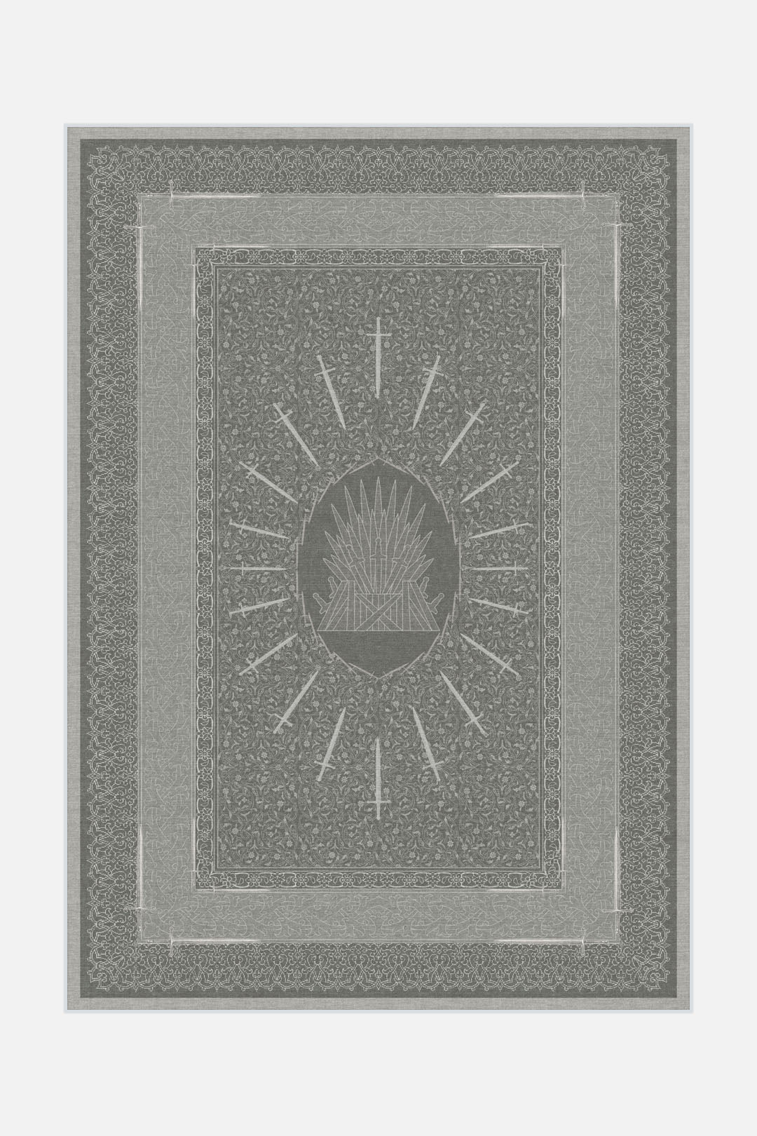 teppana-game-of-thrones-silber-teppich-waschbarer-indoor-teppich image 1