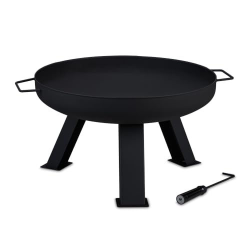 relaxdays-feuerschale-60-cm-rund-schwarz-stahl-inkl-sch-rhaken-35x73x60-cm image 8