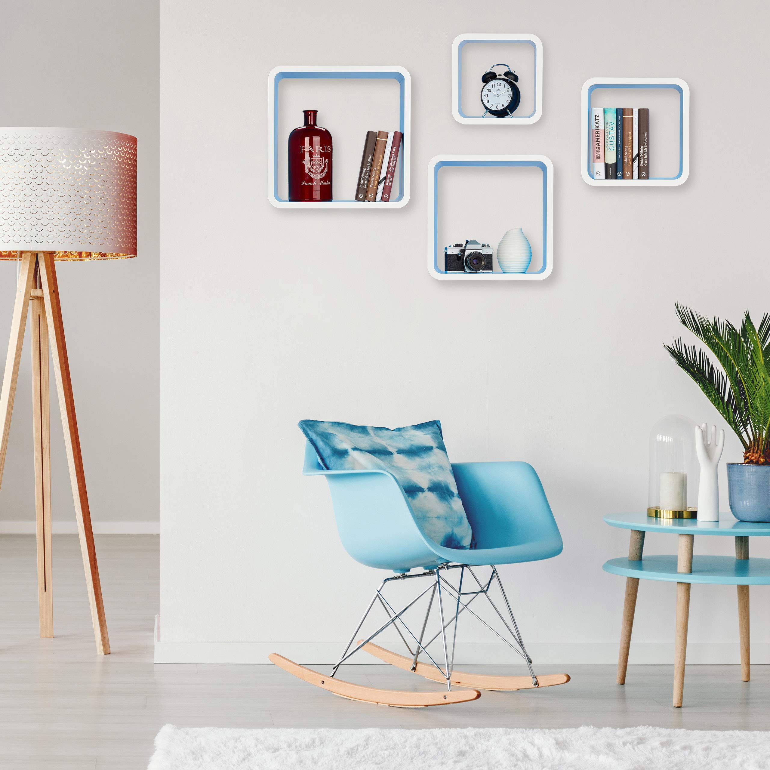 relaxdays-wandregal-cube-4er-set-mdf-wei-blau image 2
