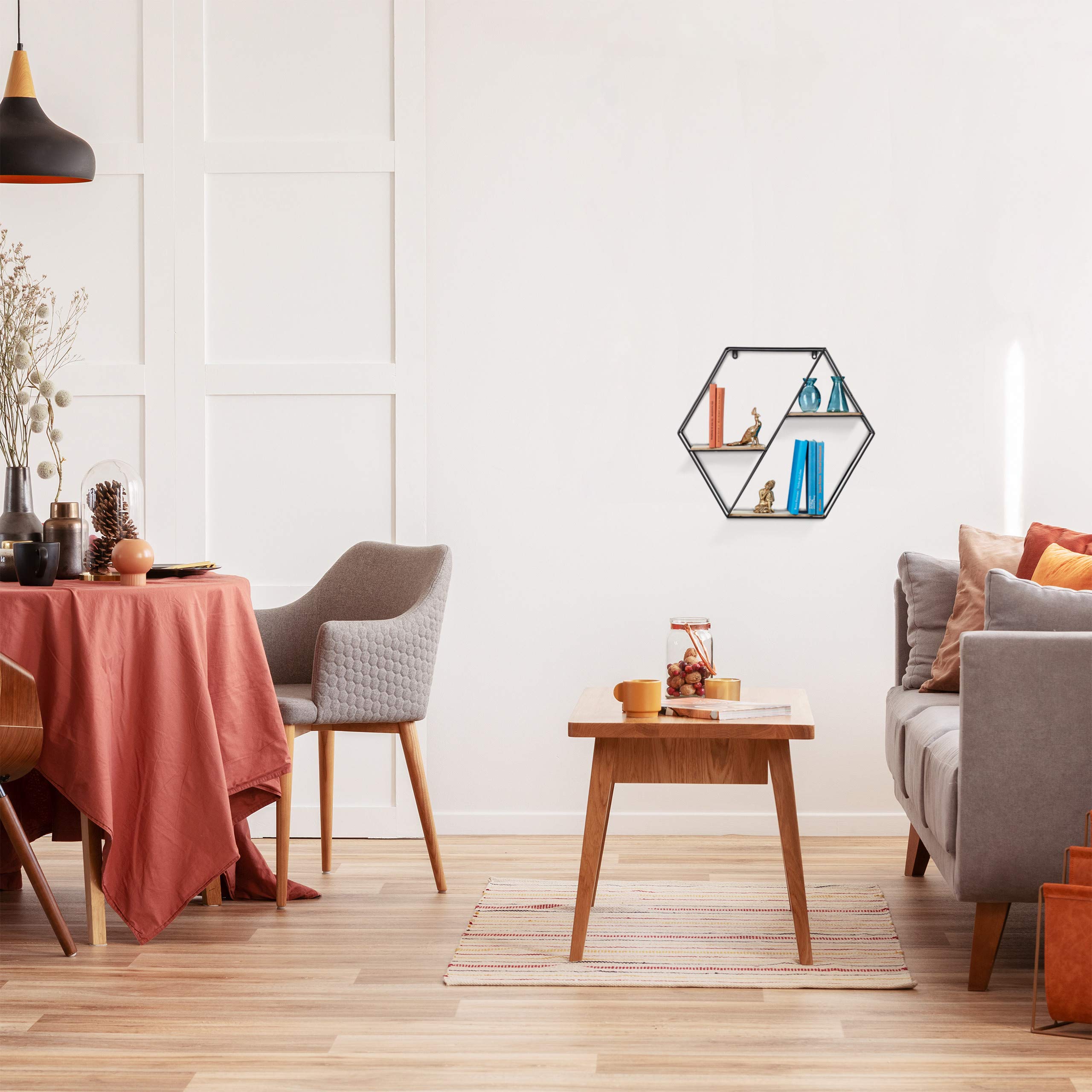 relaxdays-hexagon-wandregal-mit-3-ablagen-51x59x11-cm-natur-schwarz image 5