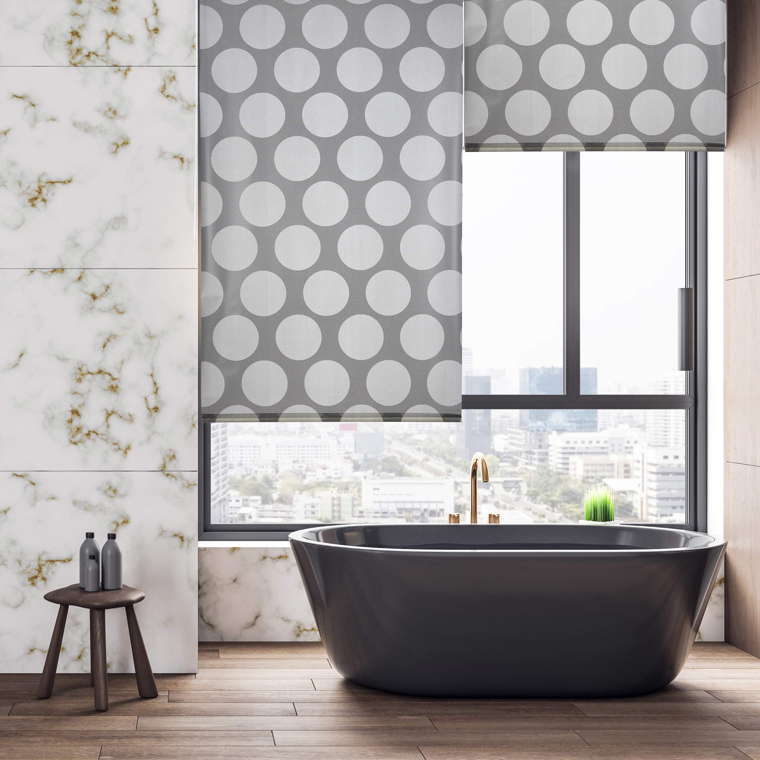 relaxdays-duschrollo-retro-grau-240-x-100-cm-seilzugrollo-wasserabweisend image 3