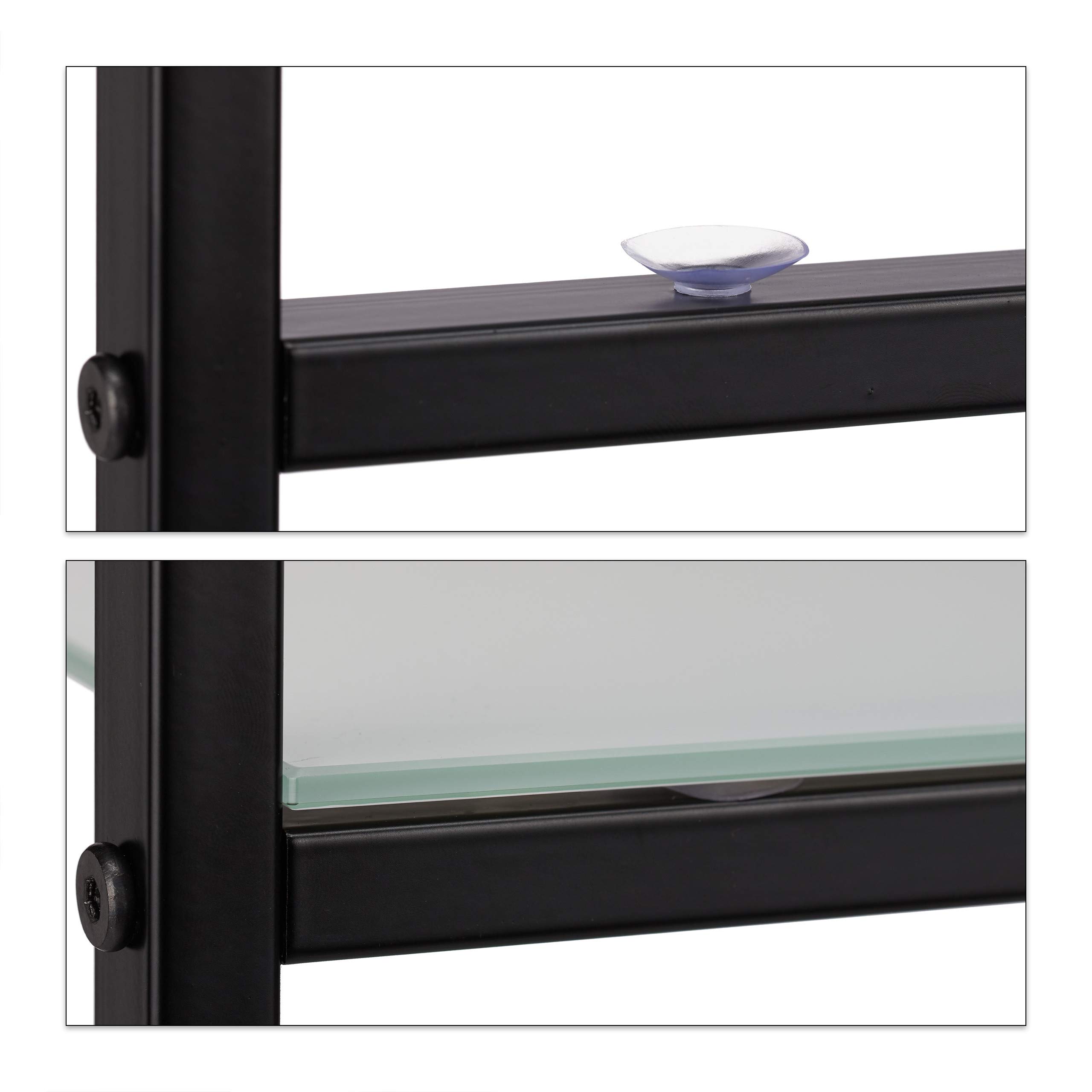 relaxdays-standregal-glas-metall-5-f-cher-114-5x60x30-cm-schwarz image 6