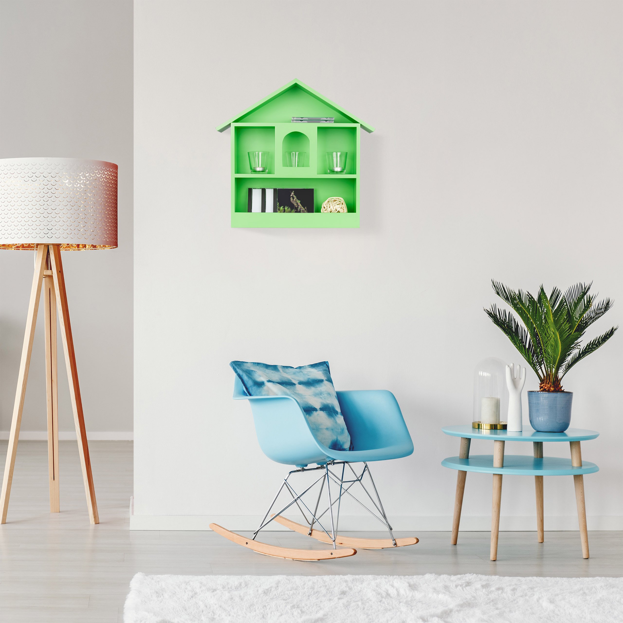 relaxdays-wandregal-hausform-3-f-cher-50-x-53-x-15-cm-violett image 2