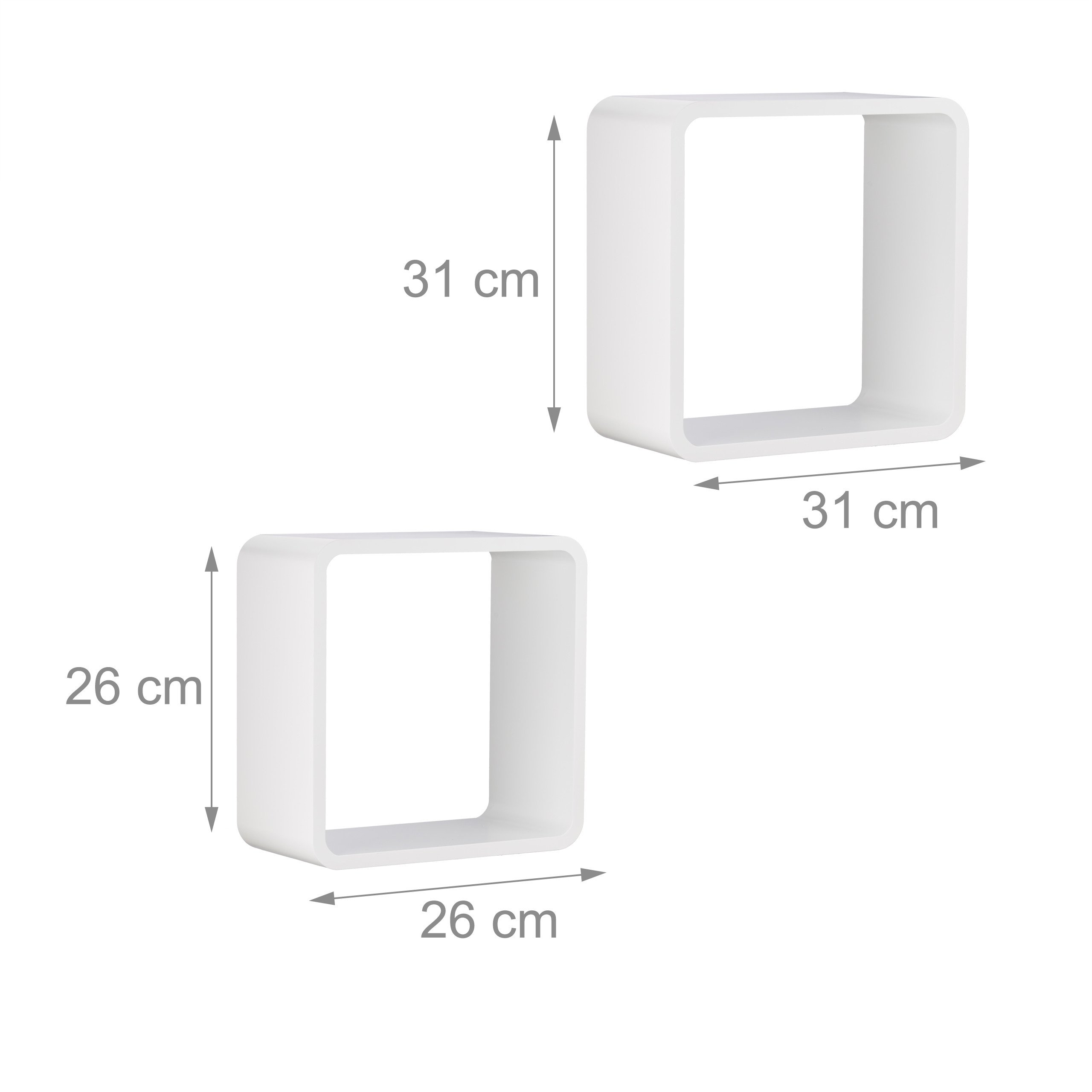 relaxdays-wandregal-cube-4er-set-quadratisch-mdf-wei image 3