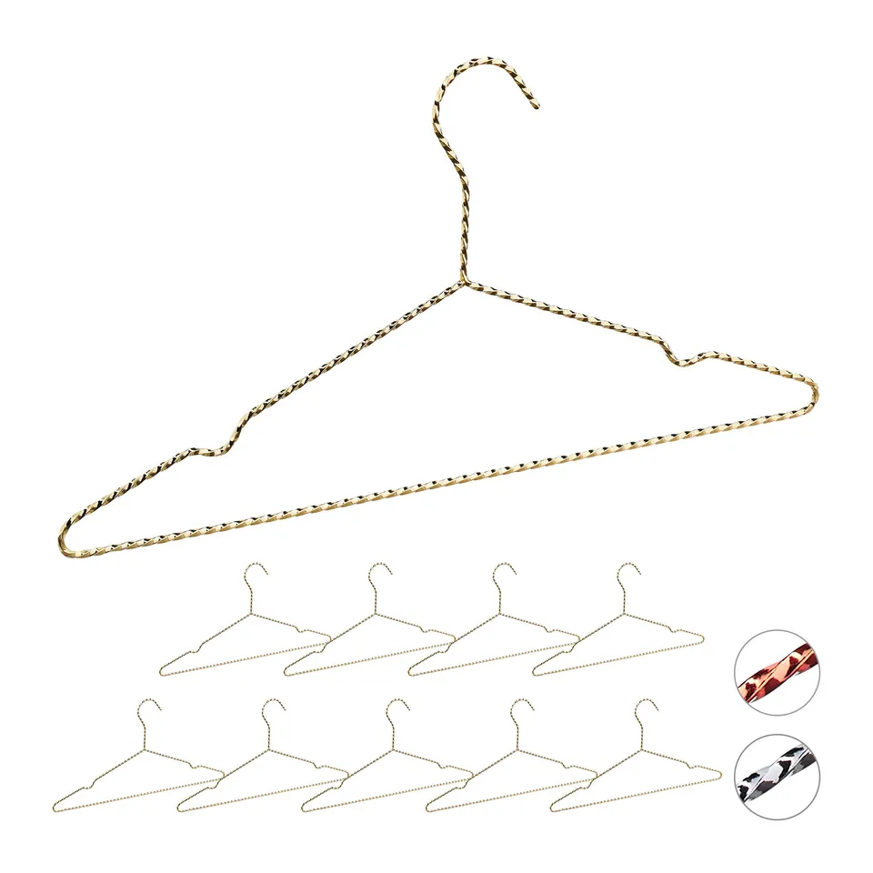 relaxdays-drahtb-gel-10er-set-metall-42-cm-gold image 1