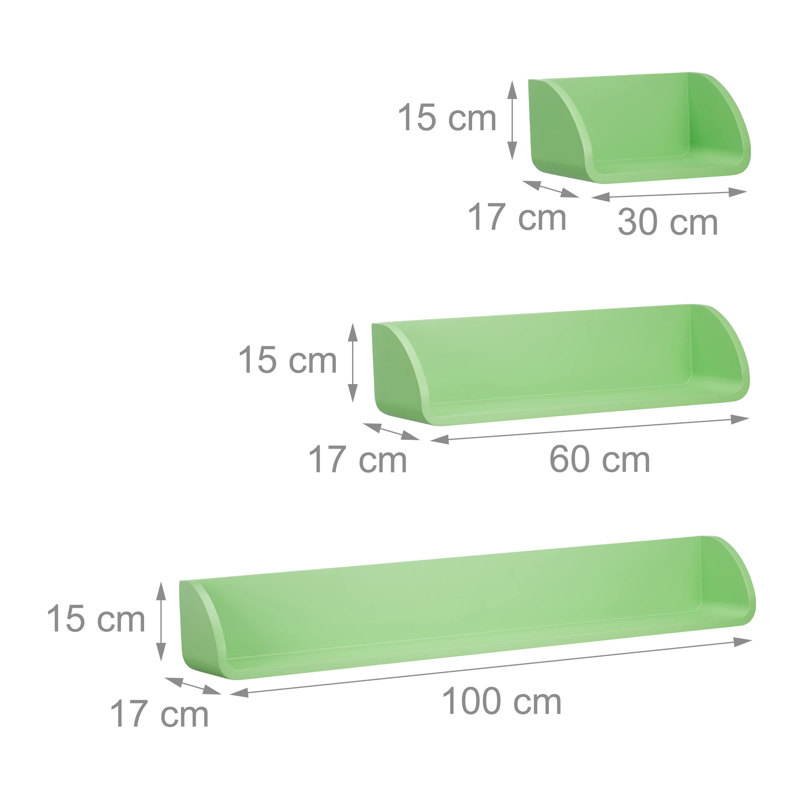 relaxdays-wandregal-3er-set-h-ngeregal-17-cm-tief-gr-n image 3