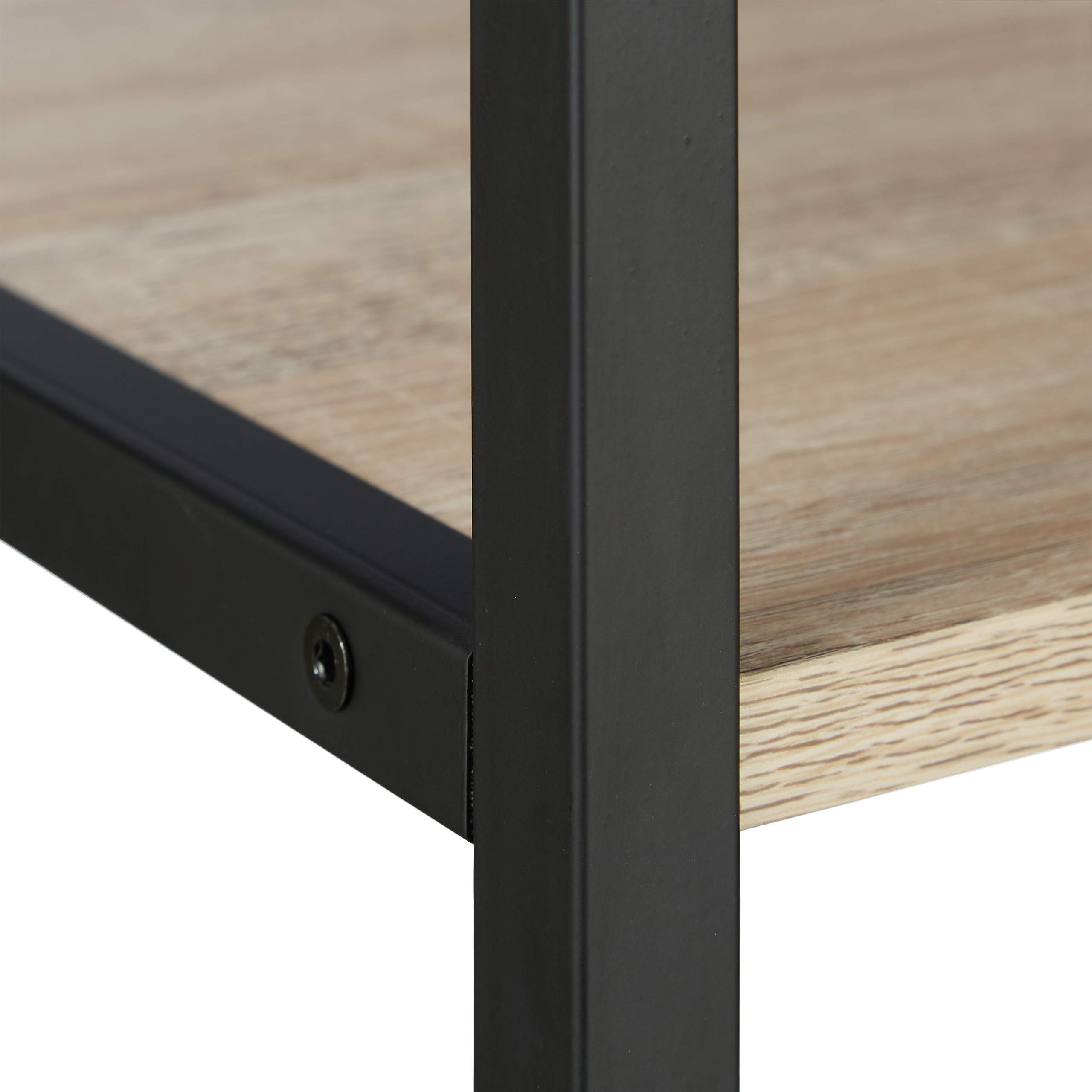 relaxdays-standregal-industrie-design-mit-3-f-chern-braun-schwarz image 6