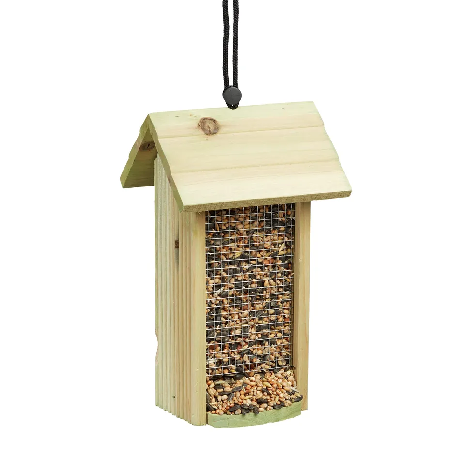 relaxdays-vogelfutterhaus-zum-h-ngen-aus-holz-26-x-15-x-15-cm image 1
