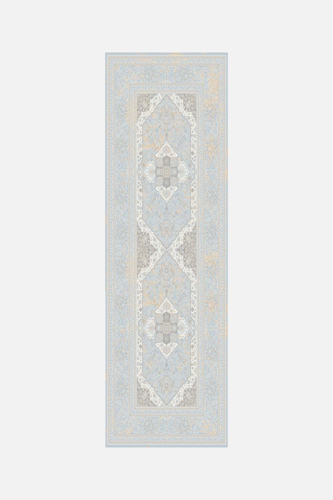 teppana-mahan-taubengrau-waschbarer-teppich-klassisch image 5
